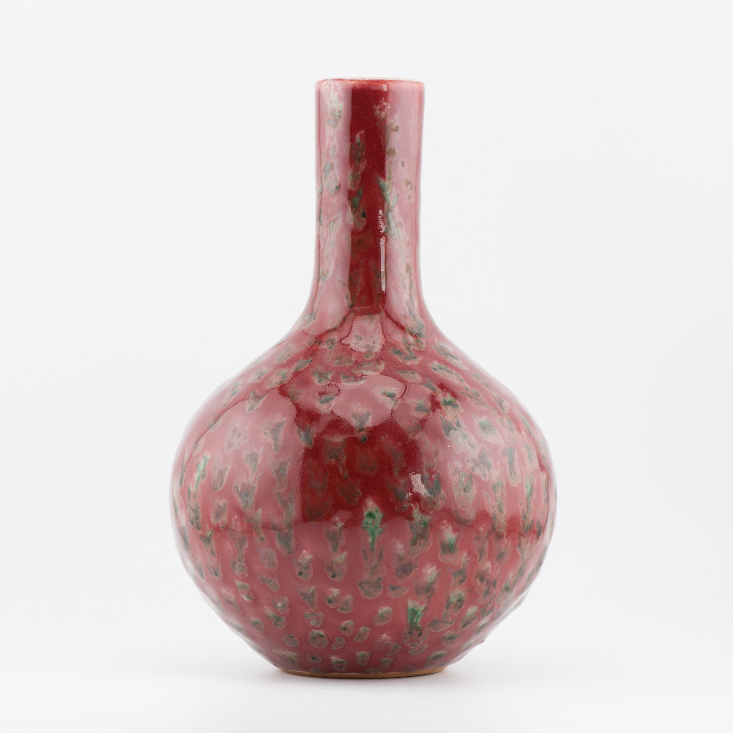 A Chinese flambé-glazed bottle vase 19/20C with six-character Mark - Image 11
