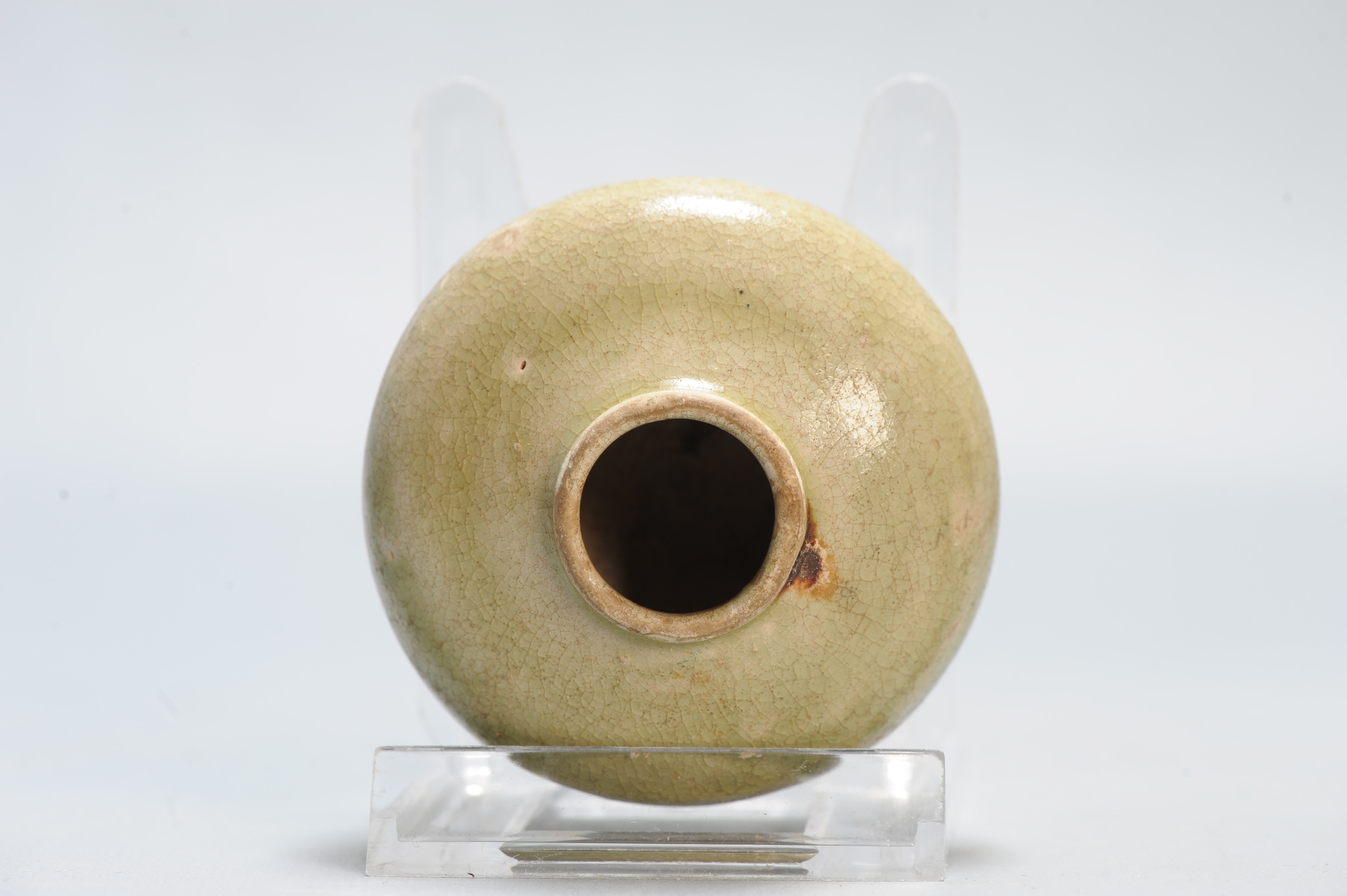 Antique Ming Period Chinese Porcelain Celadon Ming Small Jar China Nicely shaped - Image 4