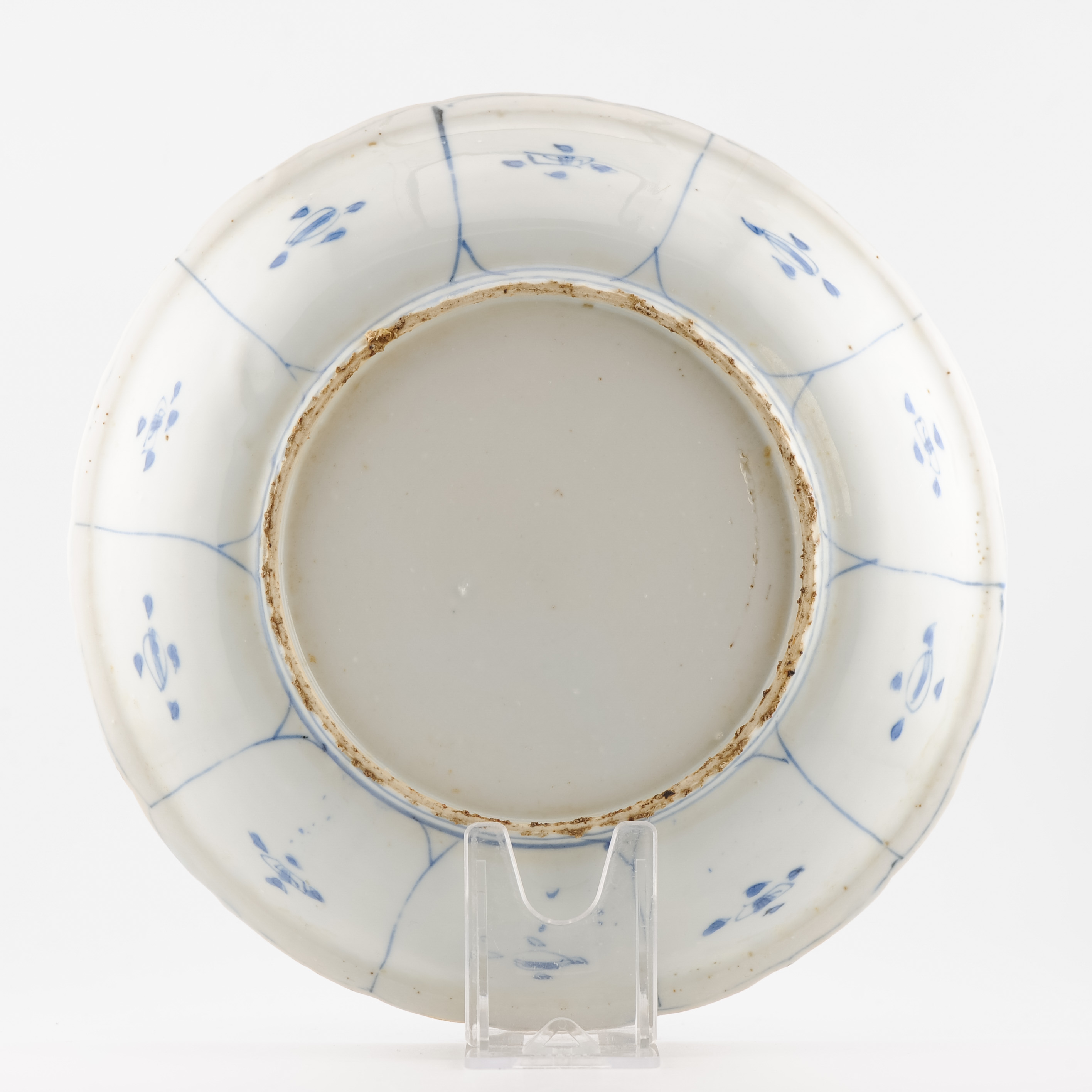 20.5CM Top Quality Wanli Antique Ming Period Chinese Porcelain Kraak Plate - Image 8