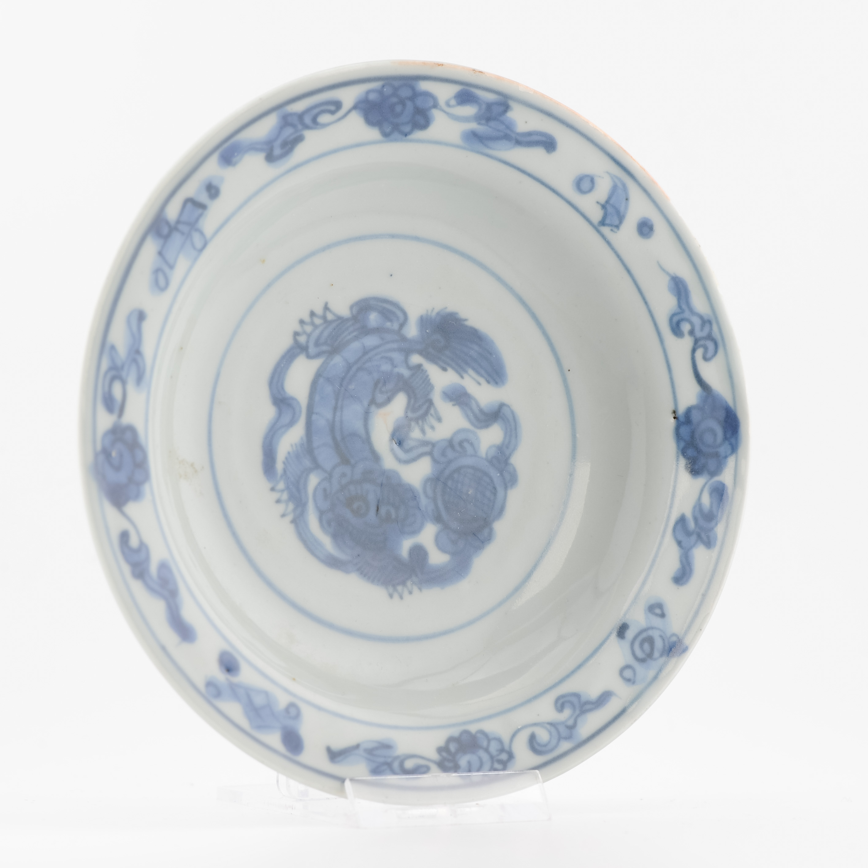 Antique Chinese 16th Century Zhengde Jiajing Foo Lion Plate Porcelain - Image 12