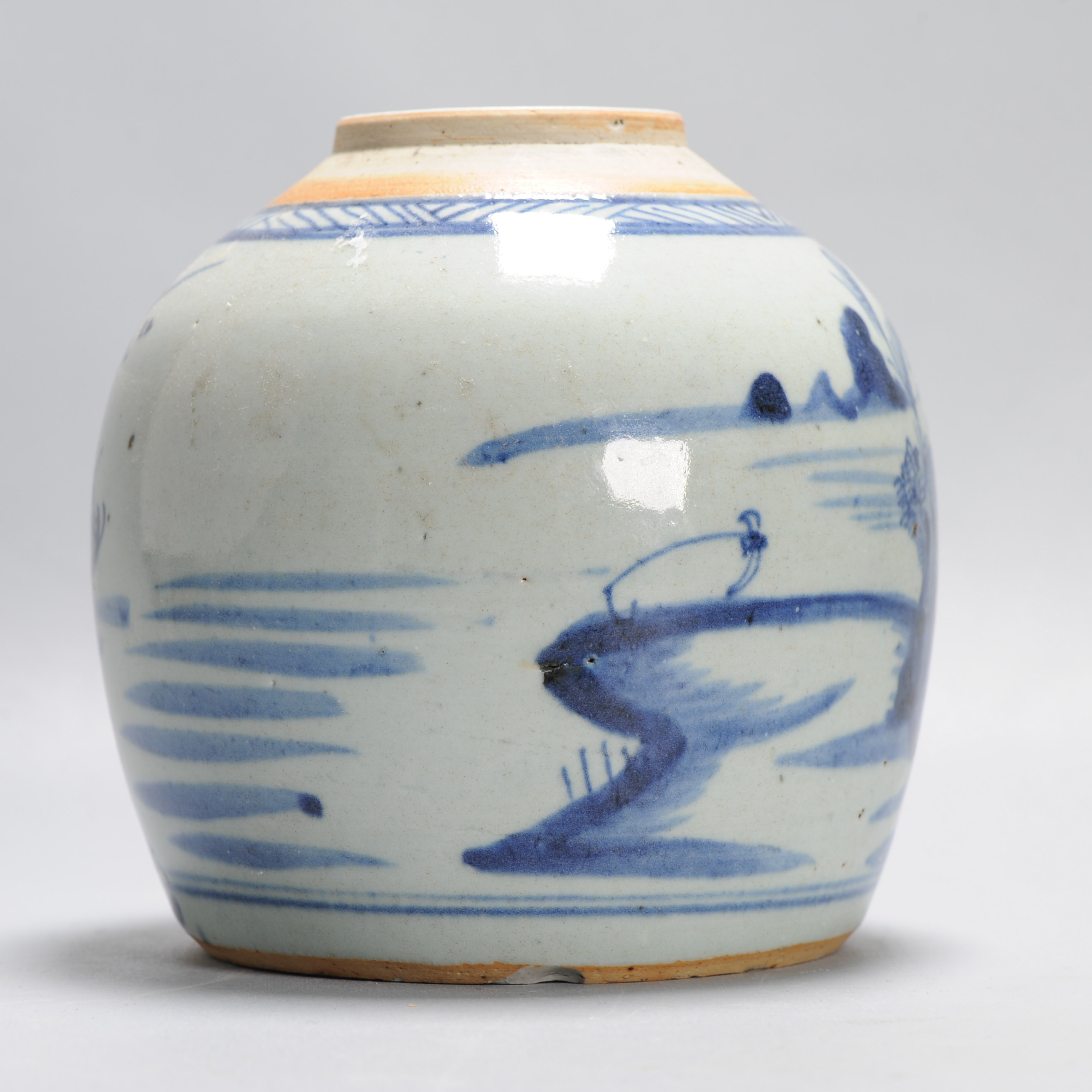 Antique Cantonese Ca 1850 Chinese Porcelain Ginger Jar China Canton - Image 5