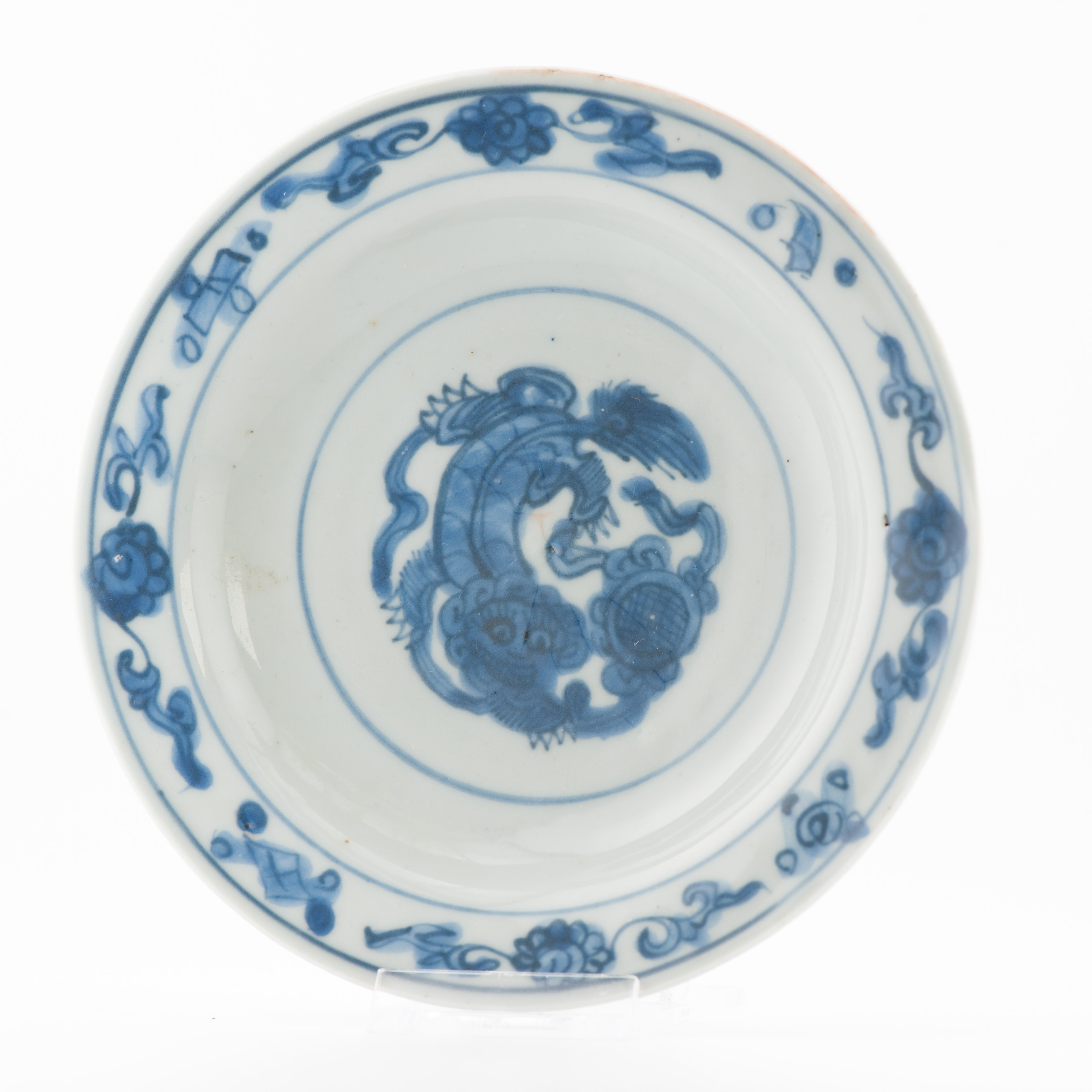 Antique Chinese 16th Century Zhengde Jiajing Foo Lion Plate Porcelain - Image 19