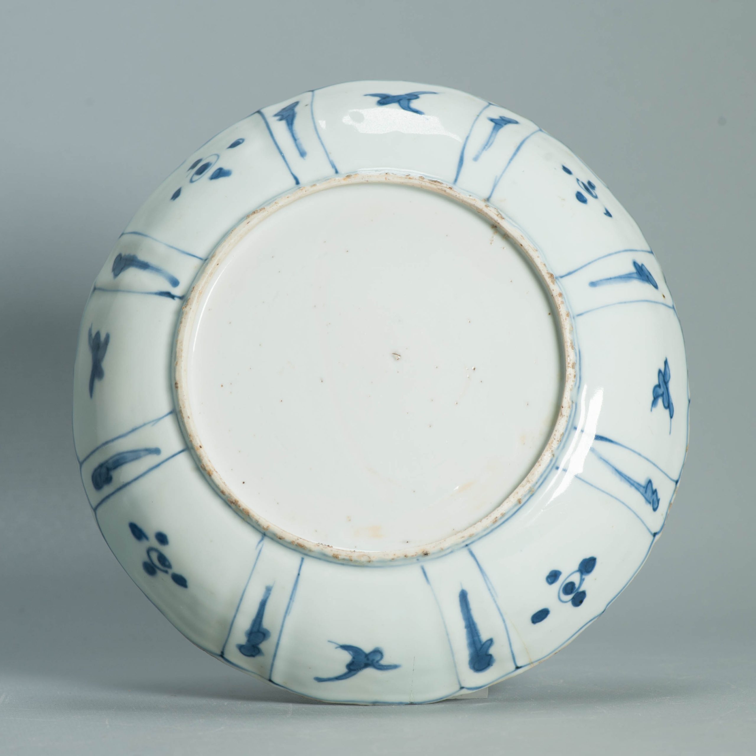 Antique Wanli Ming Chinese Porcelain Kraak Plate Fenghuang and Pagoda - Image 3