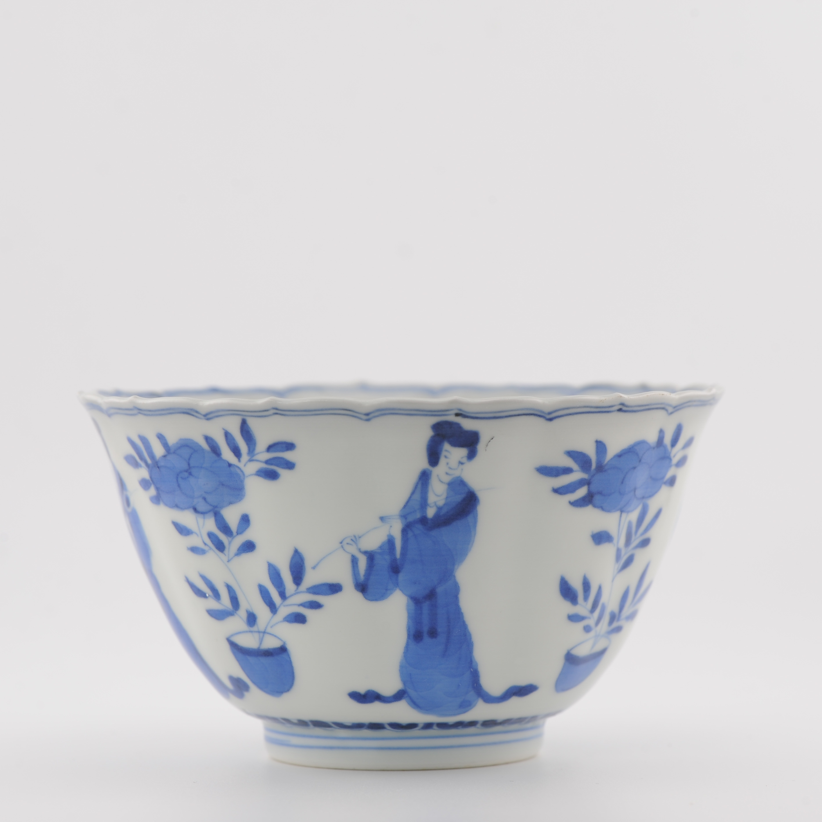 Antique Edo/Meiji Period 19th c Japanese Porcelain Bowl Kangxi Revival - Image 13