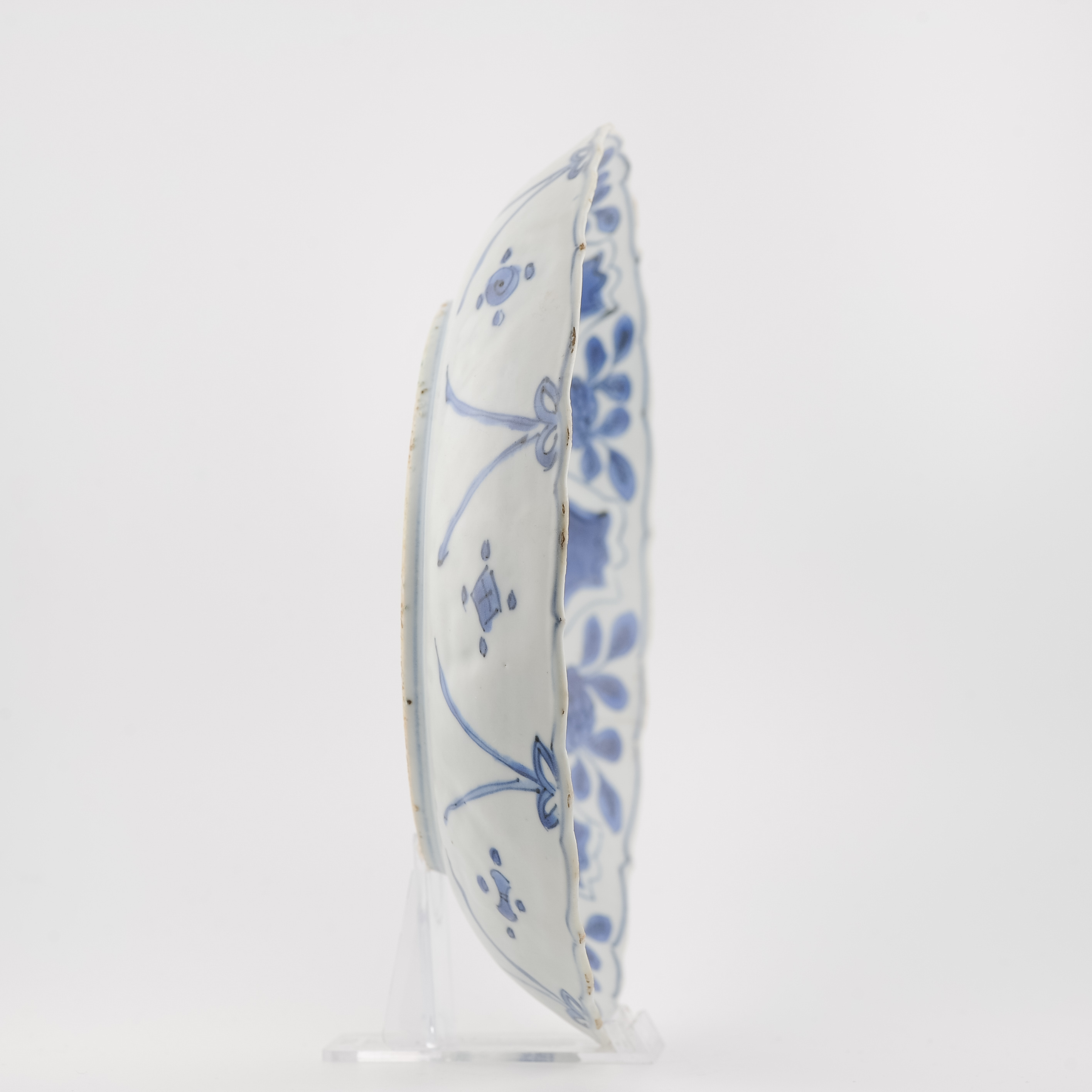 Antique Ming Wanli 1580-1610 Chinese Porcelain Kraak Plate Ducks Fruits - Image 6