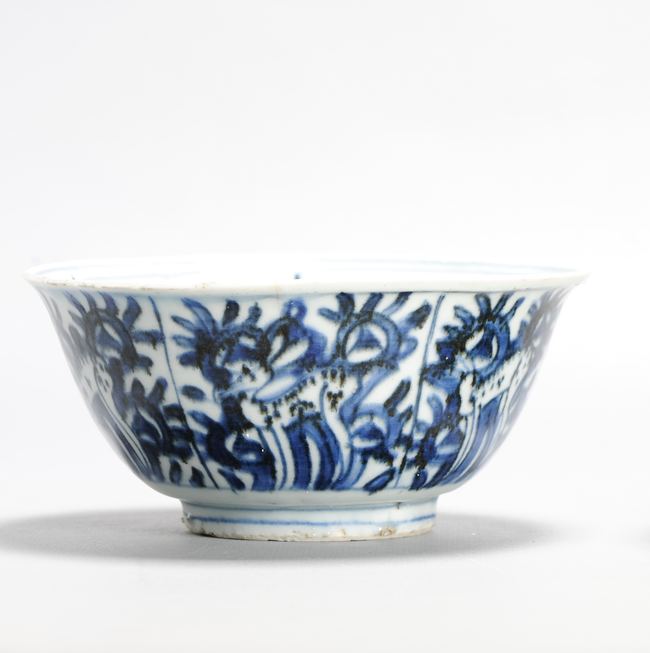 Antique Chinese Ming period Kraak Bowl Deer Wanli or Tianqi Period - Image 9