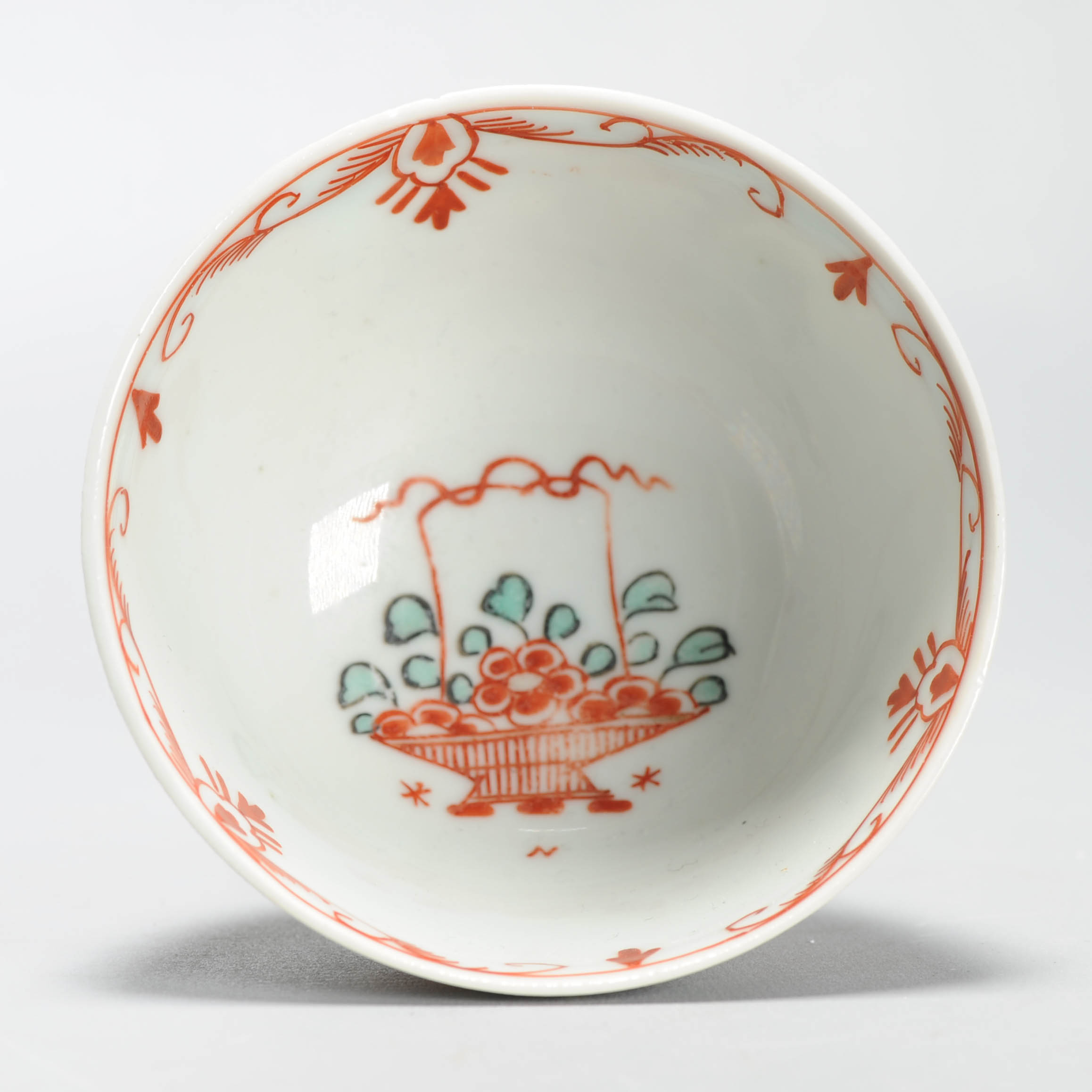 Large Antique Kangxi 18C Chinese Porcelain Teapot + Bowl Polychrome Figural - Image 20