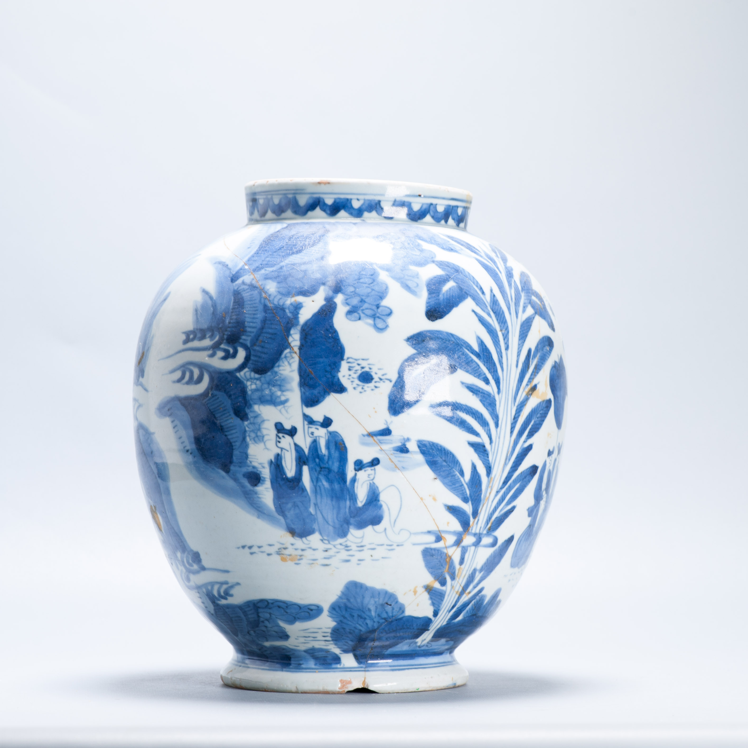 Antique Ko-Imari Edo Period 1660-1680 Century Japanese Porcelain Vase Arita - Image 4
