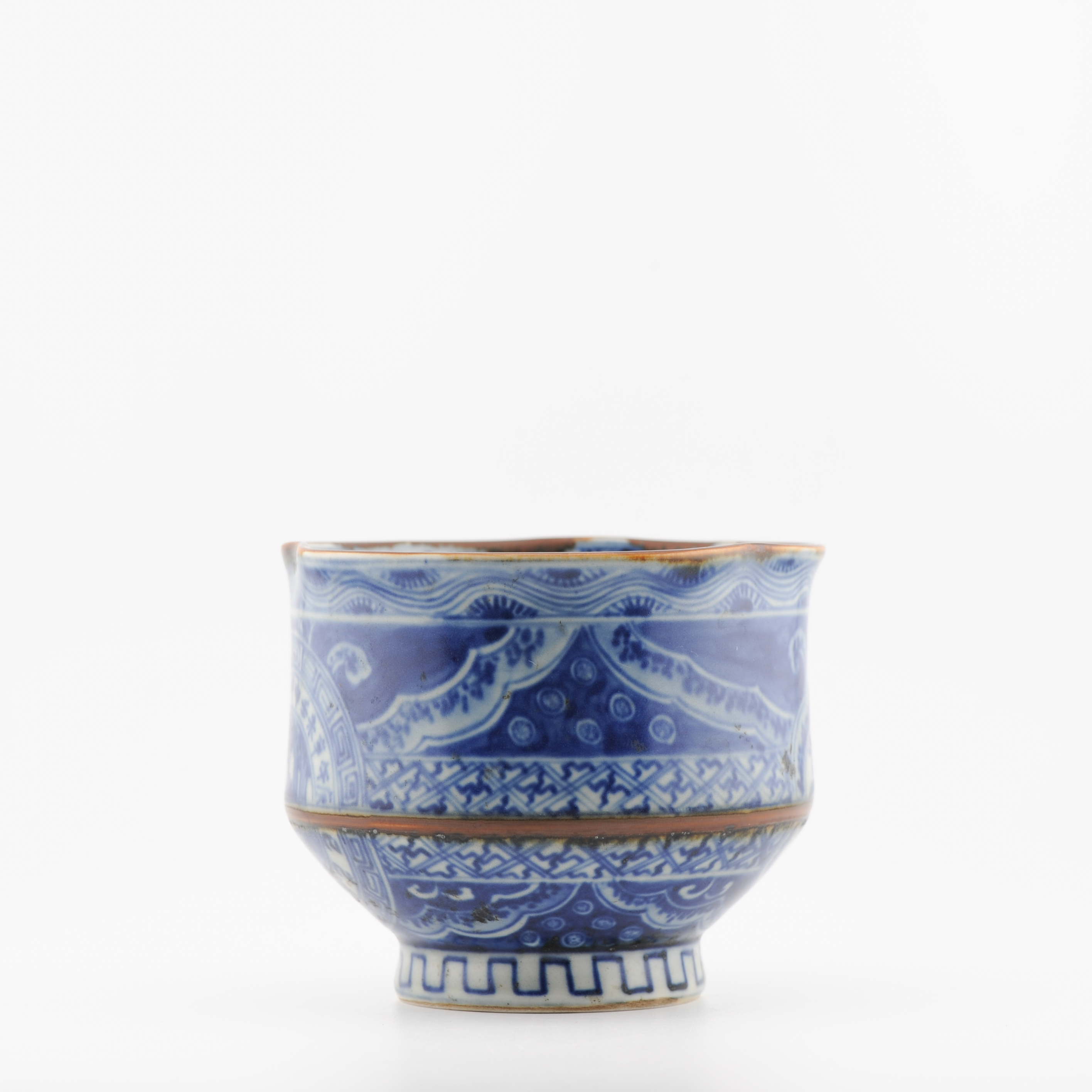 Antique 19c Edo Period/Meiji Japanese Porcelain Bowl Cup Shonzui Style Marked - Image 10