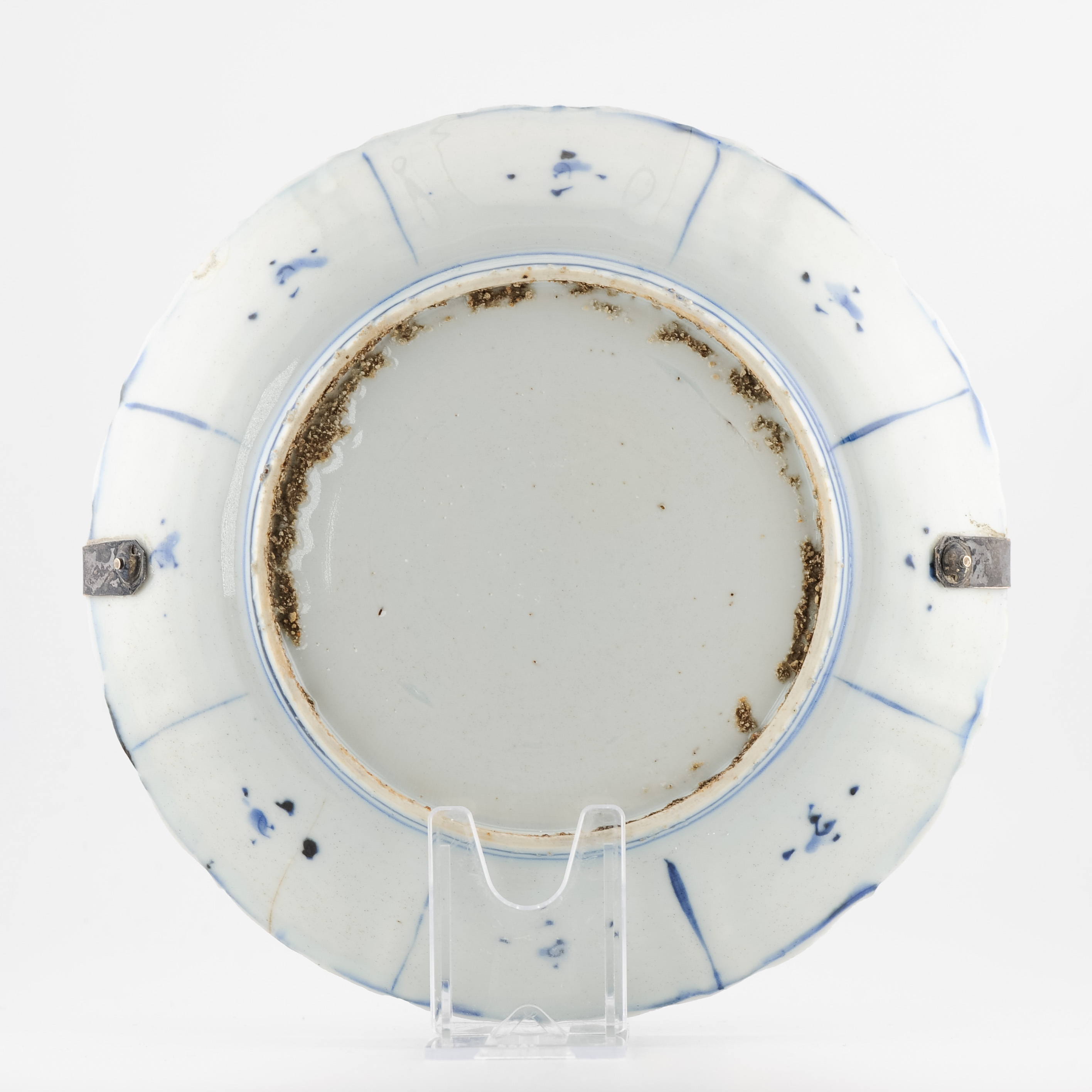 Antique Ming 1580-1620 Chinese Porcelain Wanli Kraak Plate FLOWER BASKETS - Image 12