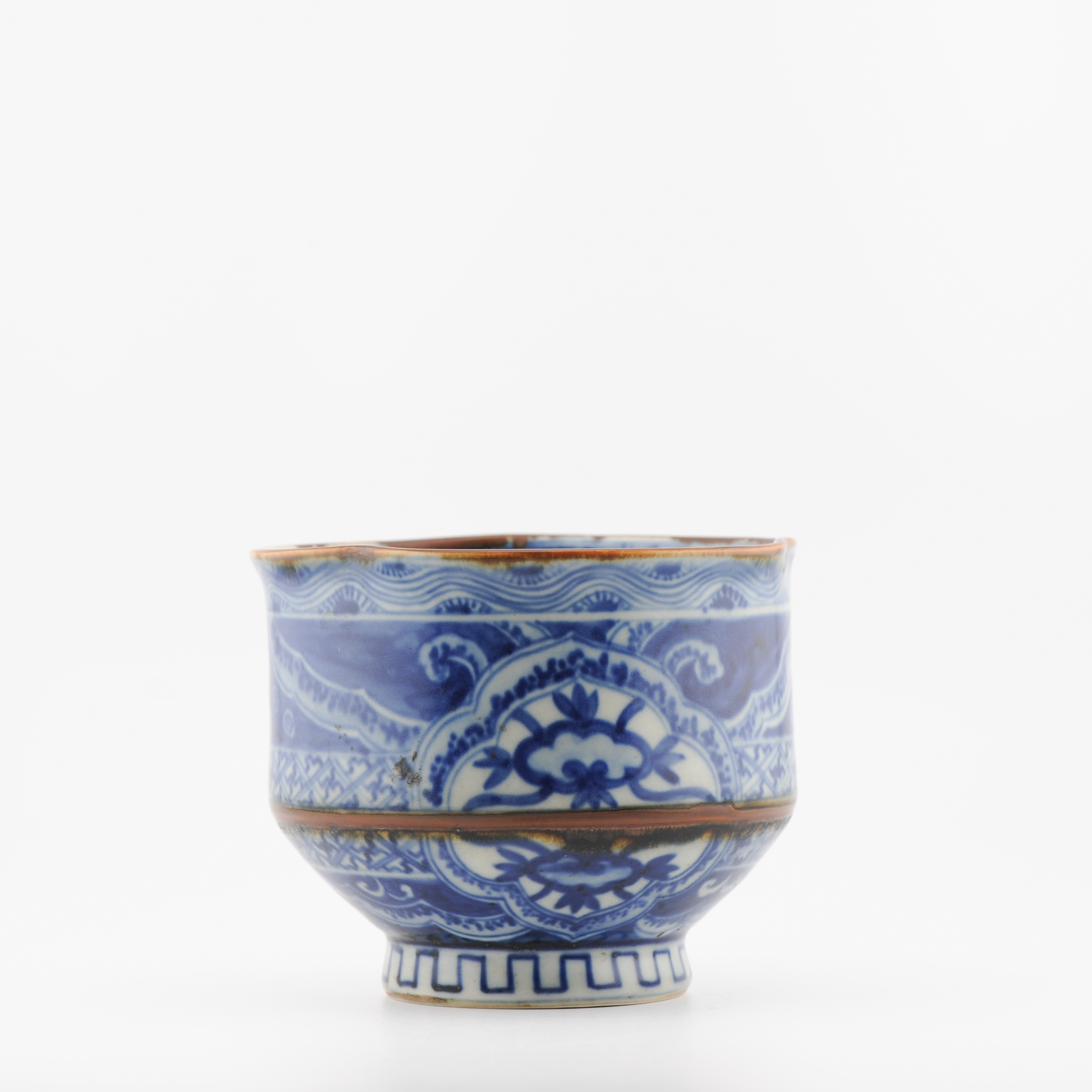 Antique 19c Edo Period/Meiji Japanese Porcelain Bowl Cup Shonzui Style Marked - Image 8
