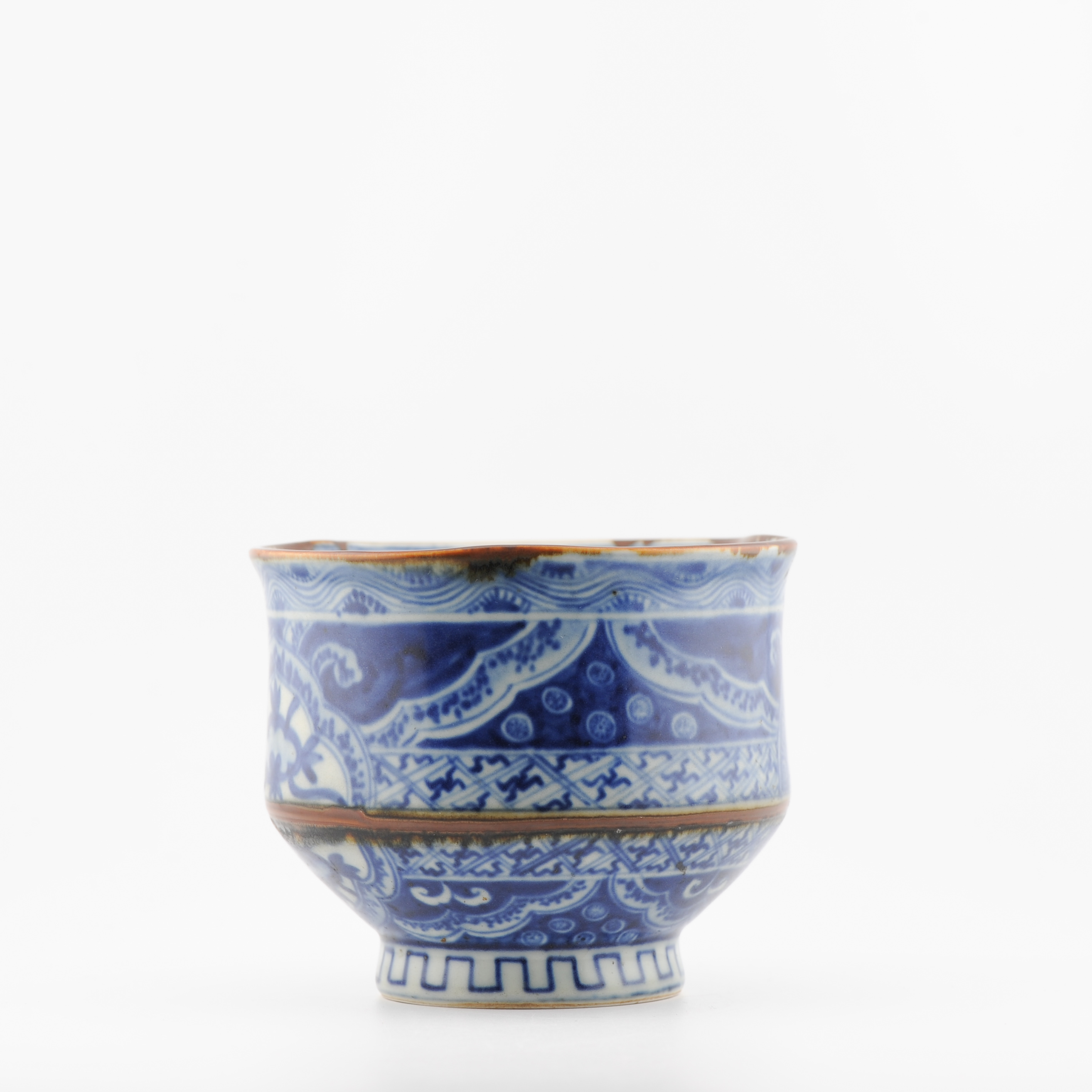 Antique 19c Edo Period/Meiji Japanese Porcelain Bowl Cup Shonzui Style Marked - Image 6