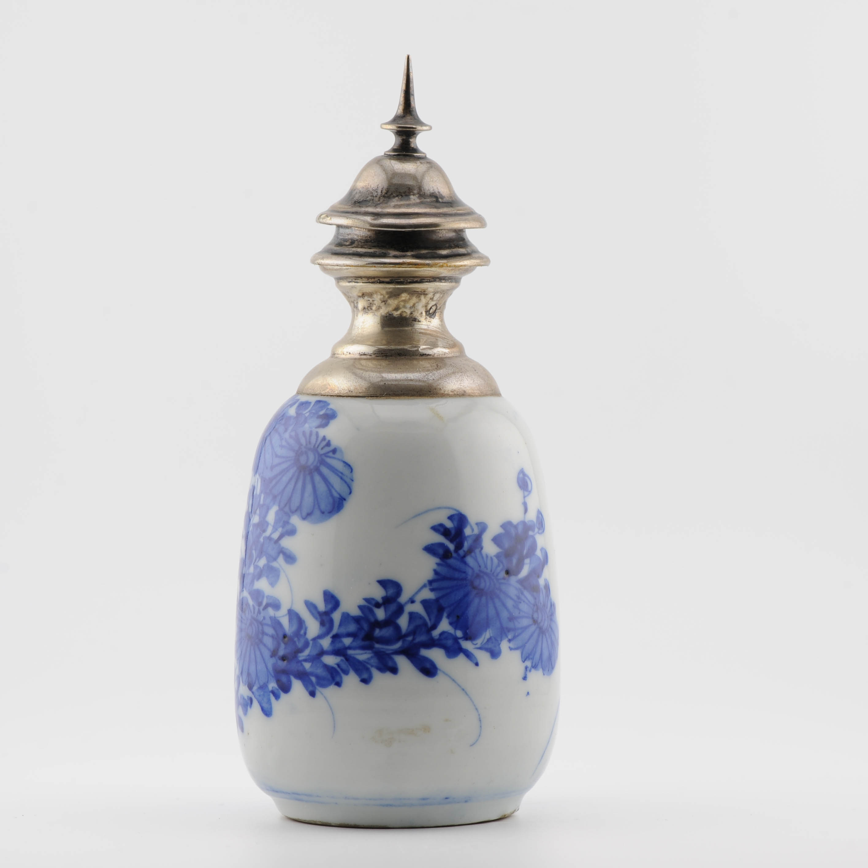 Antique Edo/Meiji Period 19th c Japanese Porcelain Vase made into A tea caddy - Image 7