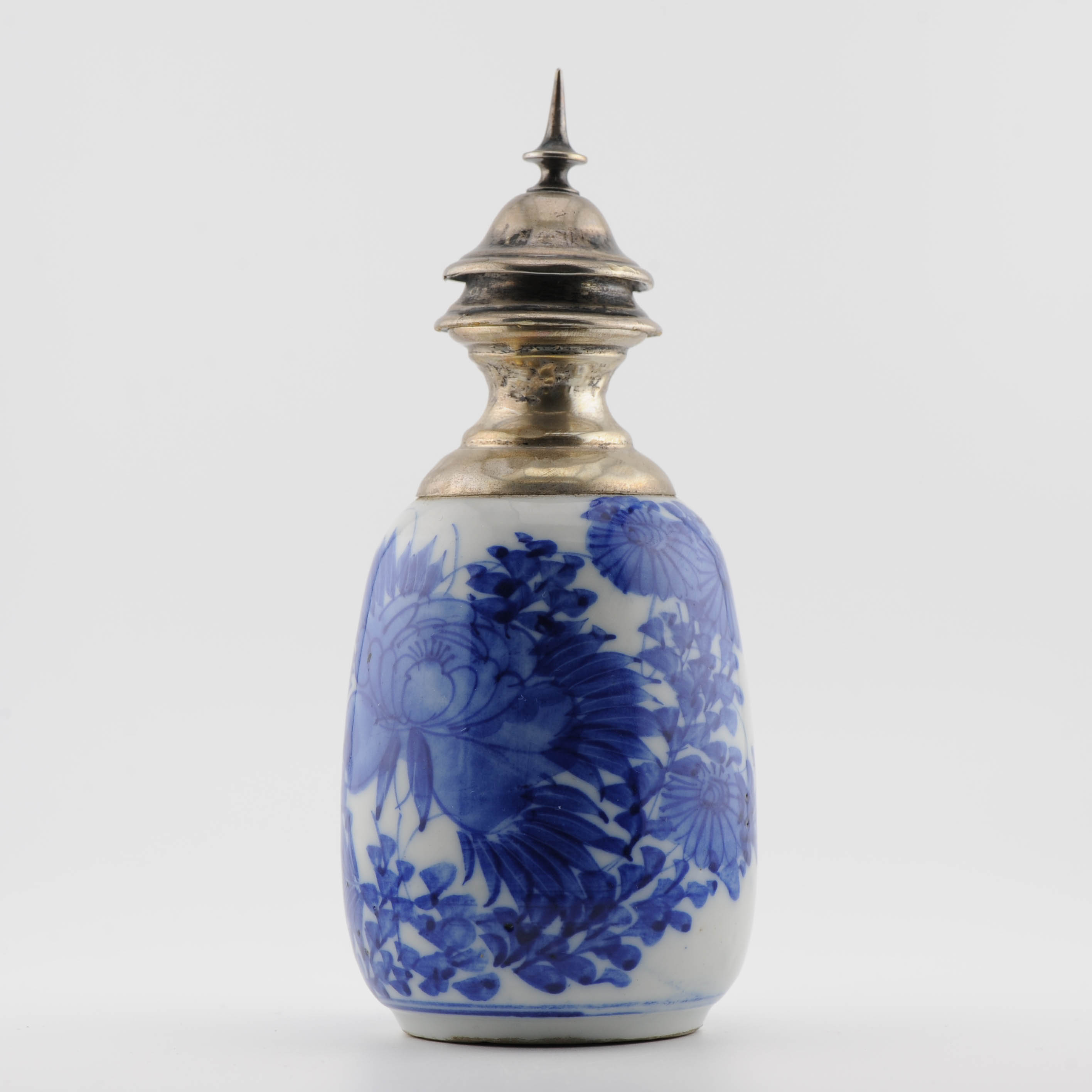Antique Edo/Meiji Period 19th c Japanese Porcelain Vase made into A tea caddy - Image 10