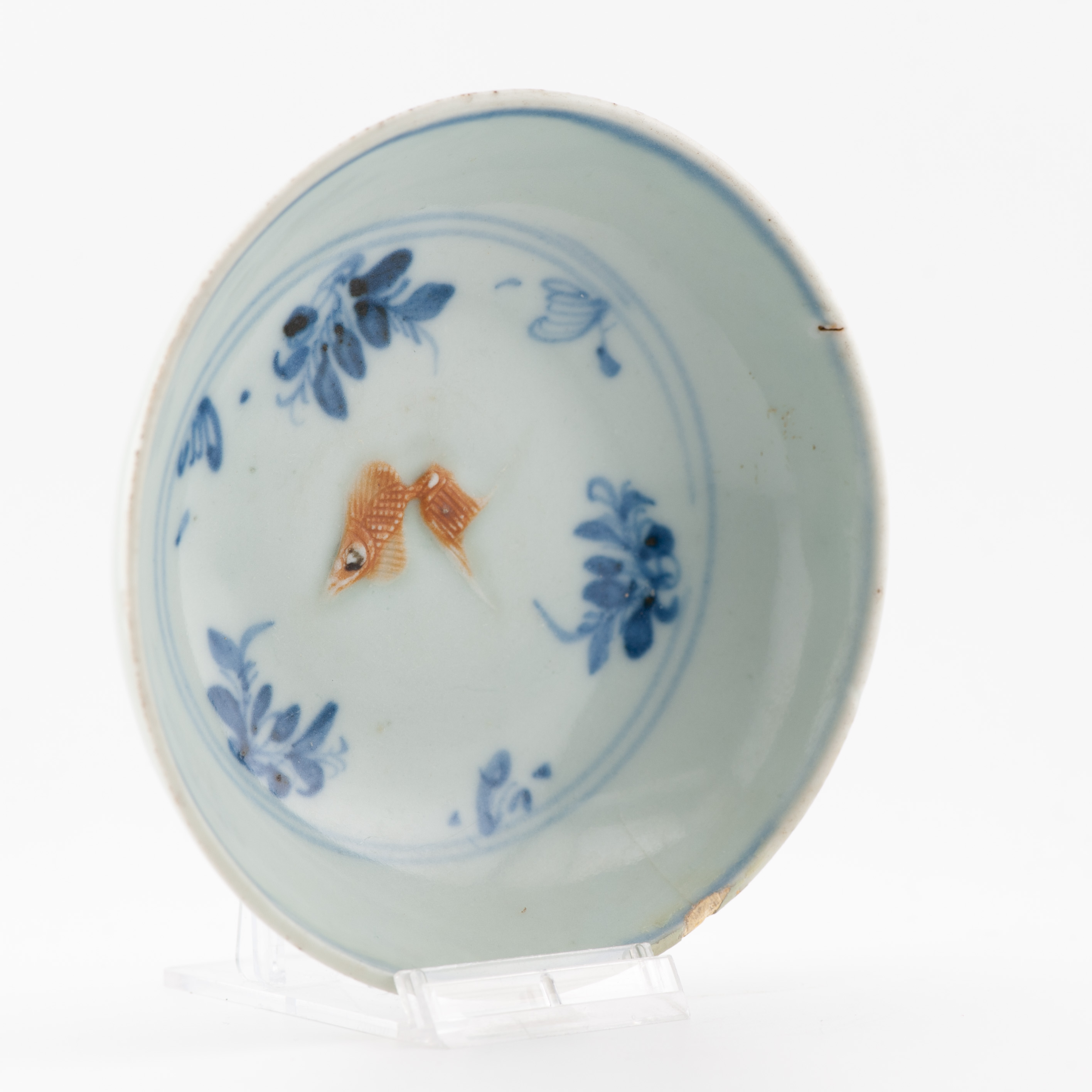 Ca 1500 Antique raised moulded Goldfish dishes Chinese Porcelain China - Image 9