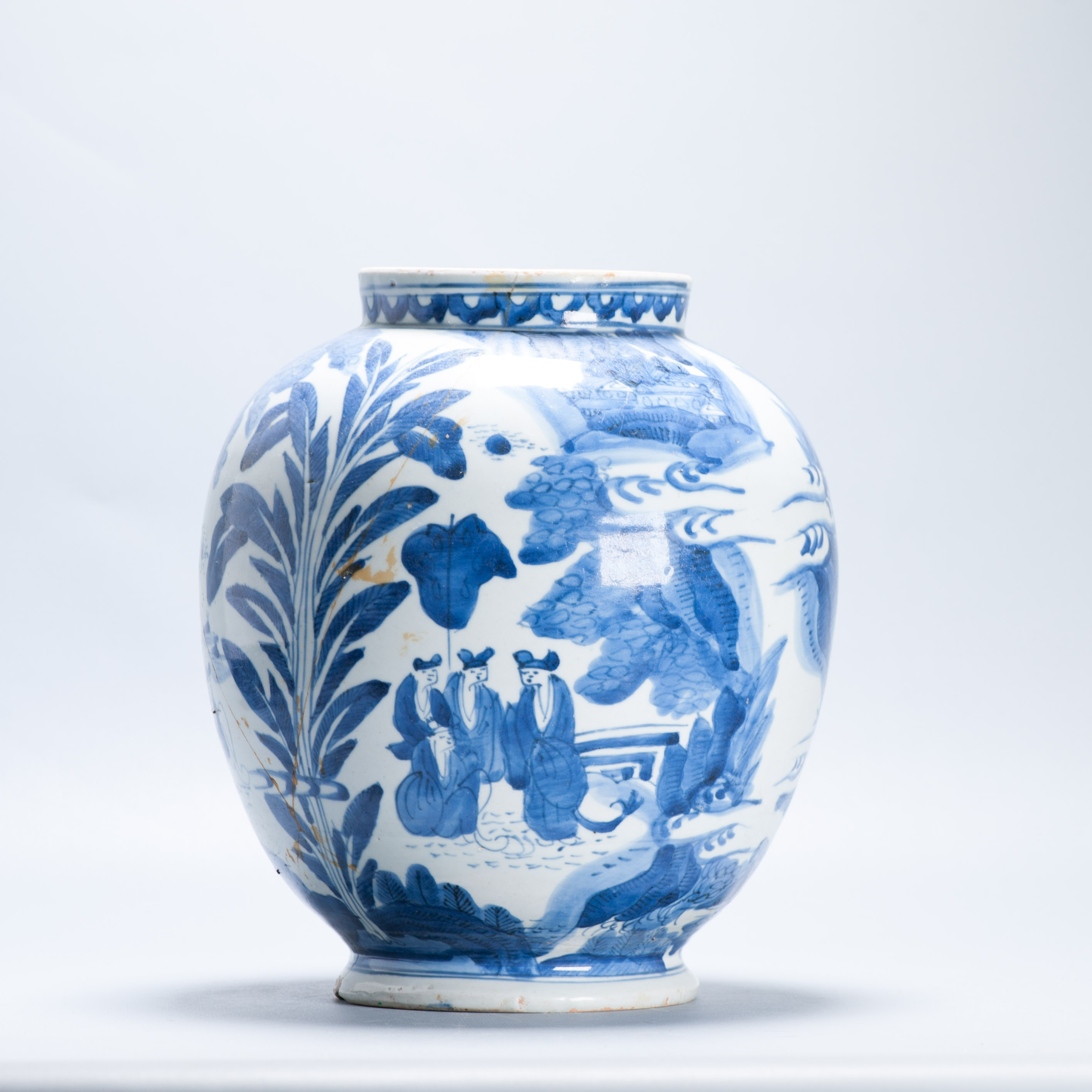 Antique Ko-Imari Edo Period 1660-1680 Century Japanese Porcelain Vase Arita - Image 2