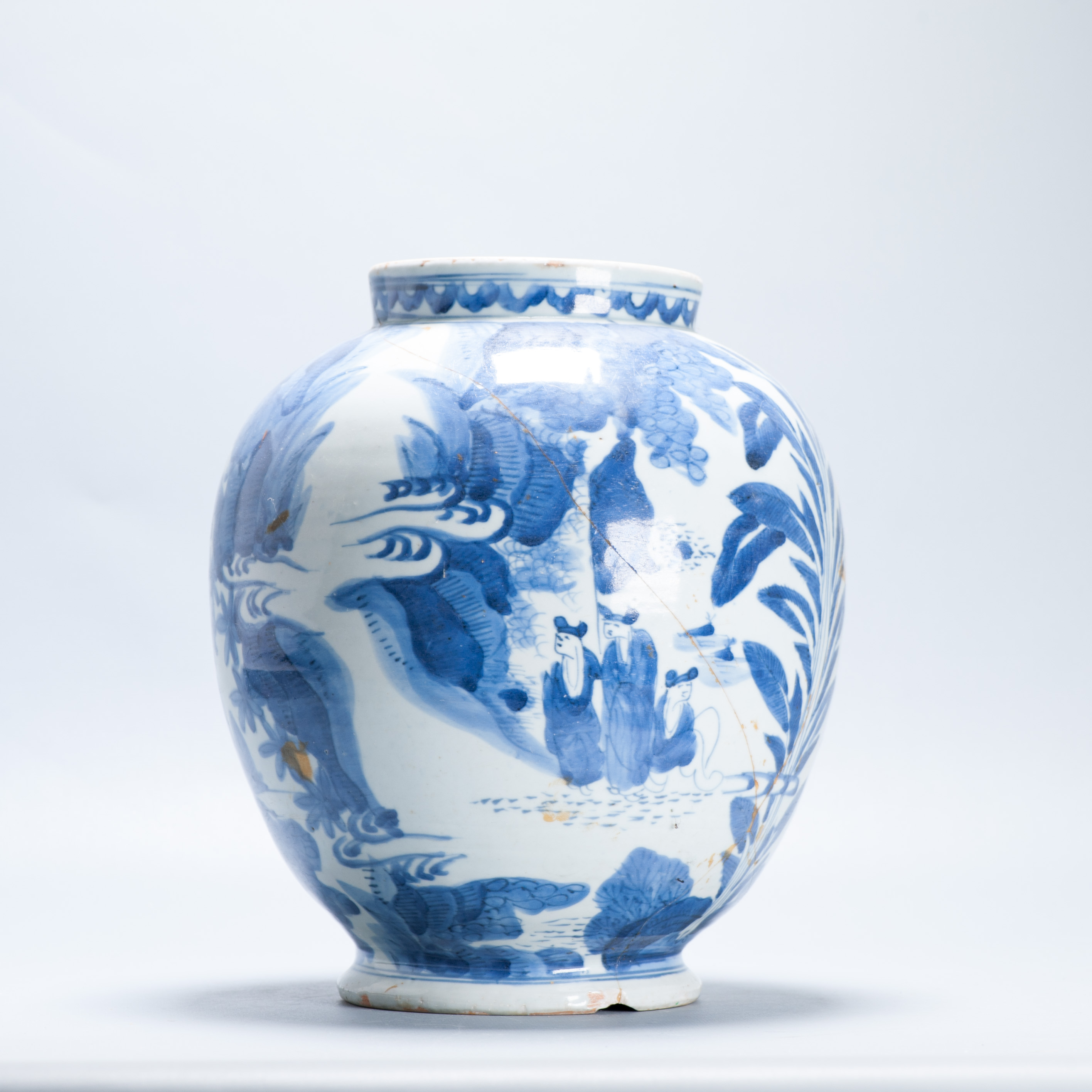 Antique Ko-Imari Edo Period 1660-1680 Century Japanese Porcelain Vase Arita - Image 5