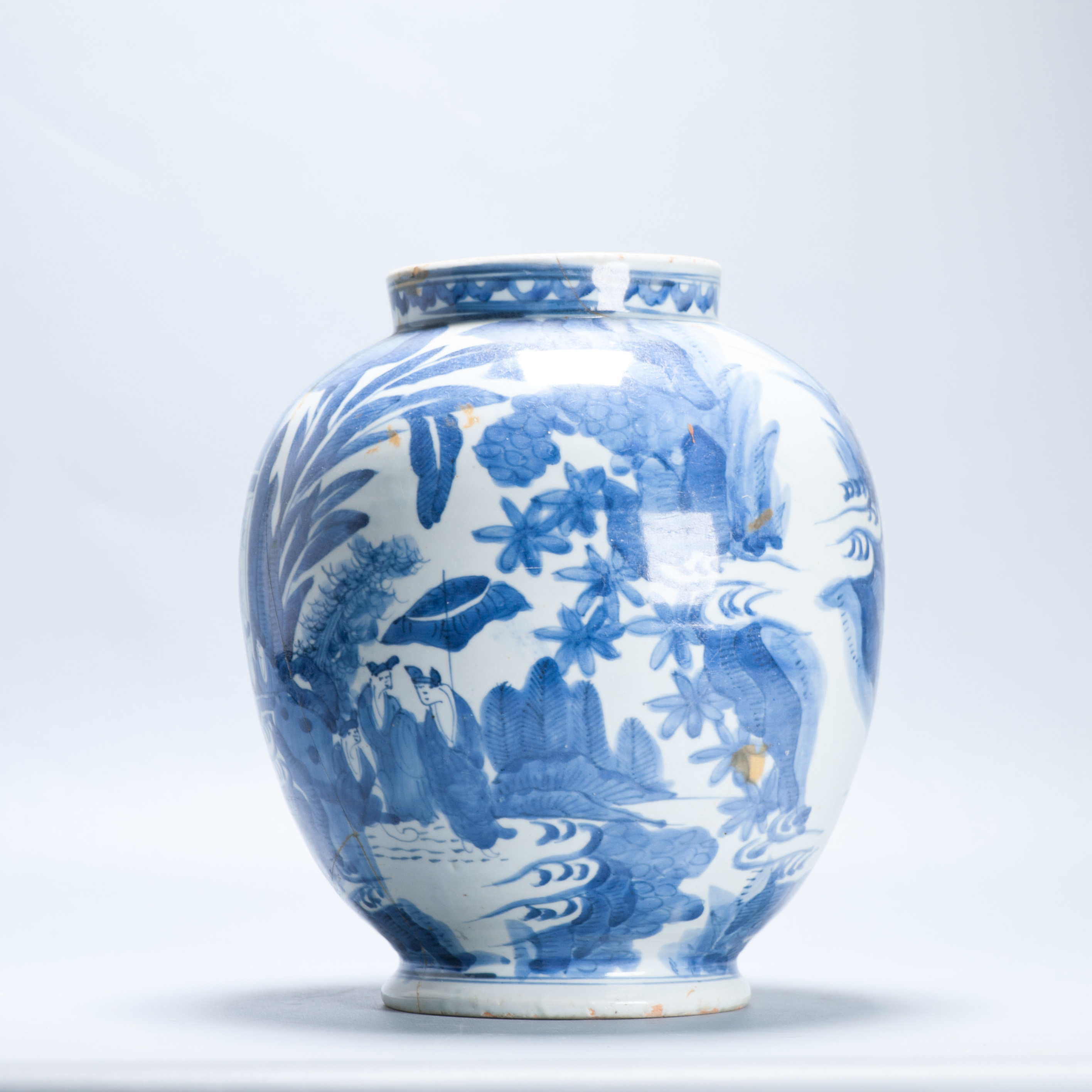 Antique Ko-Imari Edo Period 1660-1680 Century Japanese Porcelain Vase Arita - Image 7