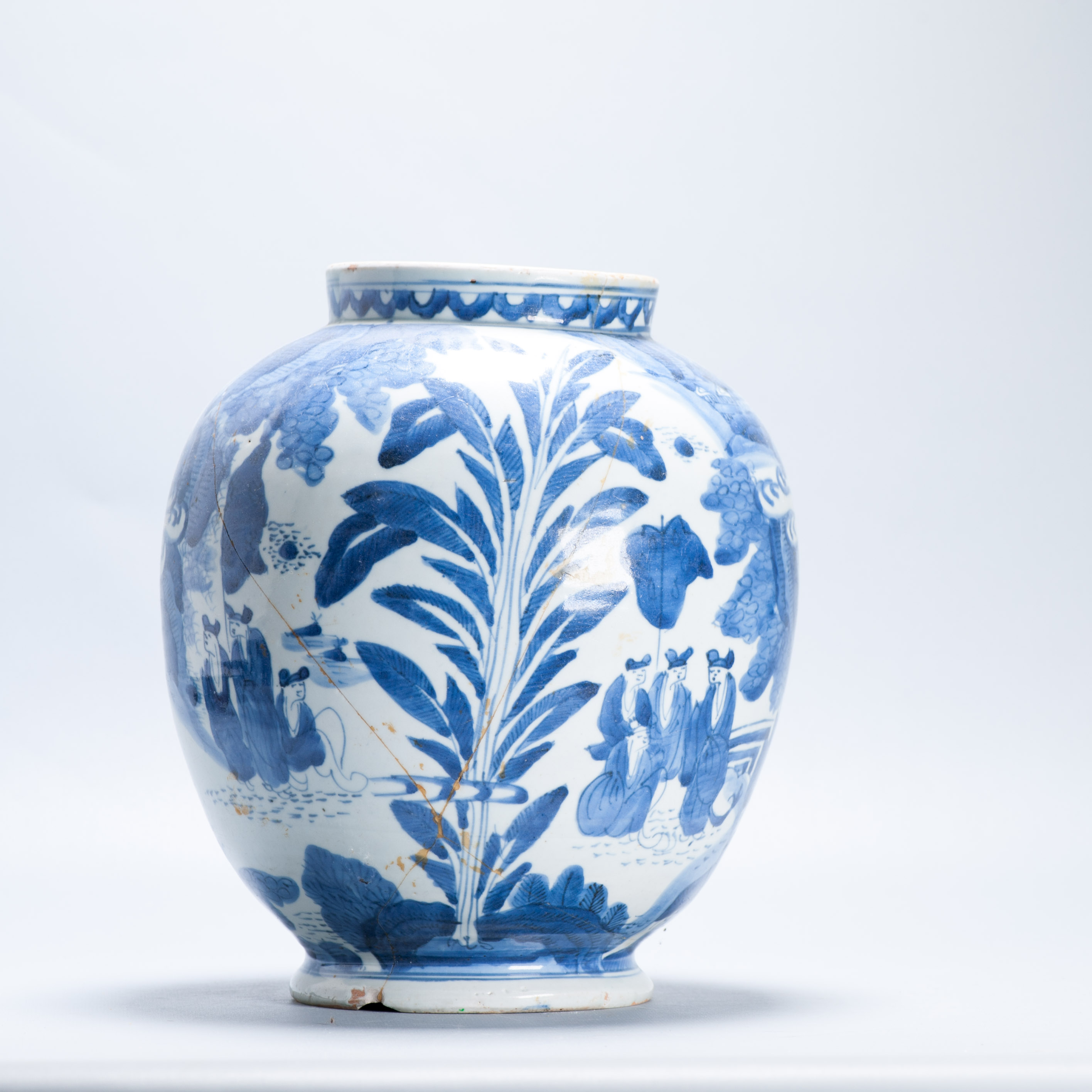 Antique Ko-Imari Edo Period 1660-1680 Century Japanese Porcelain Vase Arita - Image 3