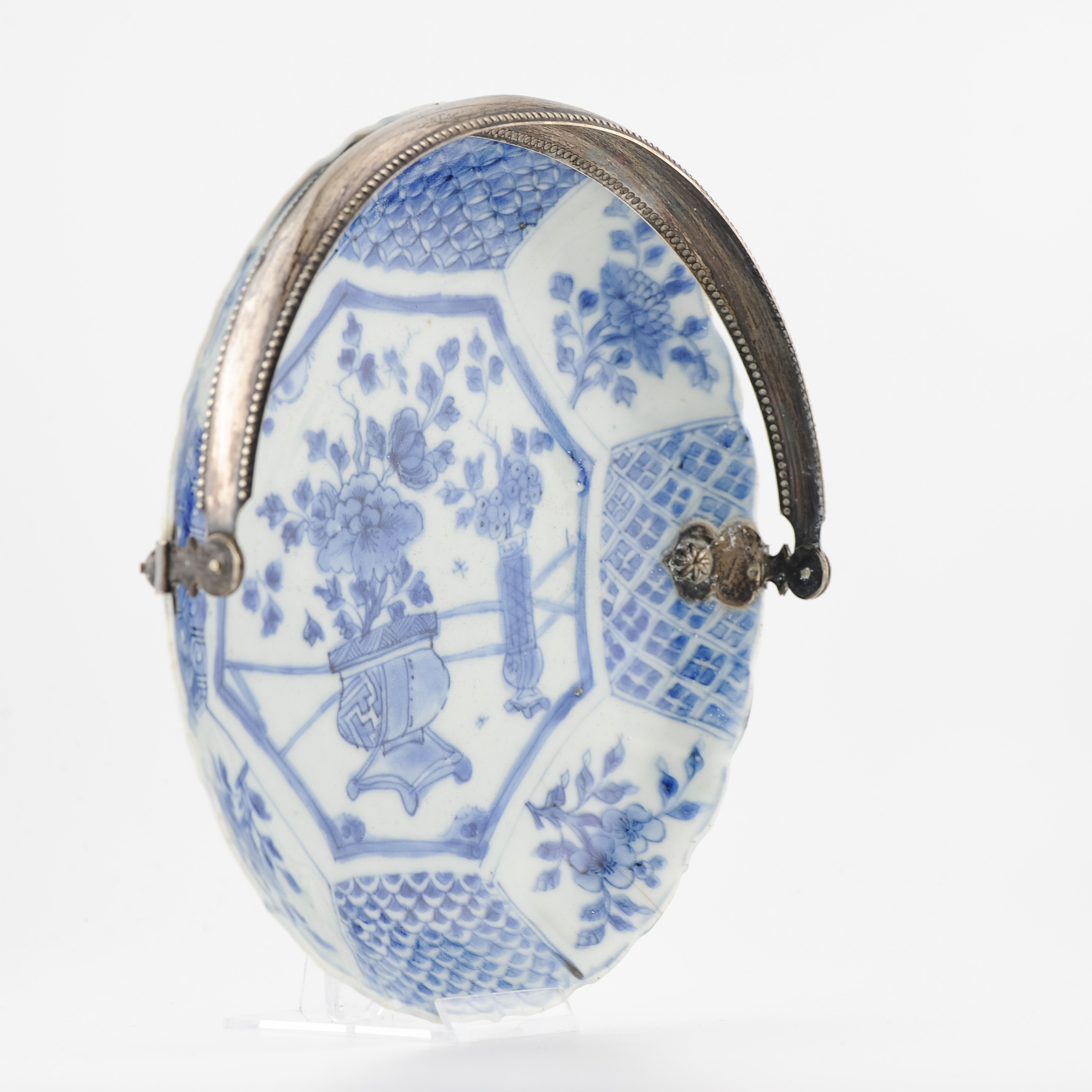Antique Ming 1580-1620 Chinese Porcelain Wanli Kraak Plate FLOWER BASKETS - Image 8