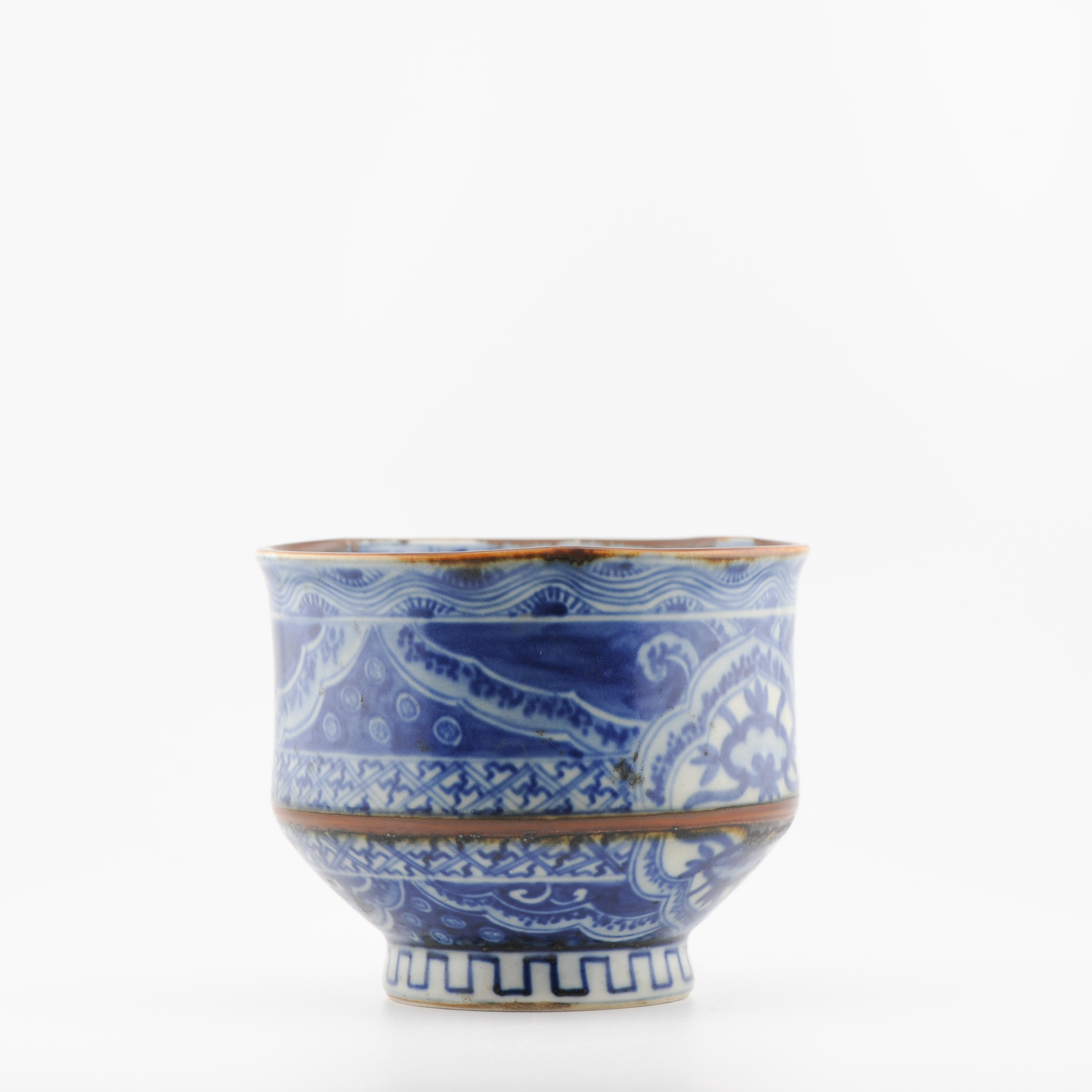 Antique 19c Edo Period/Meiji Japanese Porcelain Bowl Cup Shonzui Style Marked - Image 9