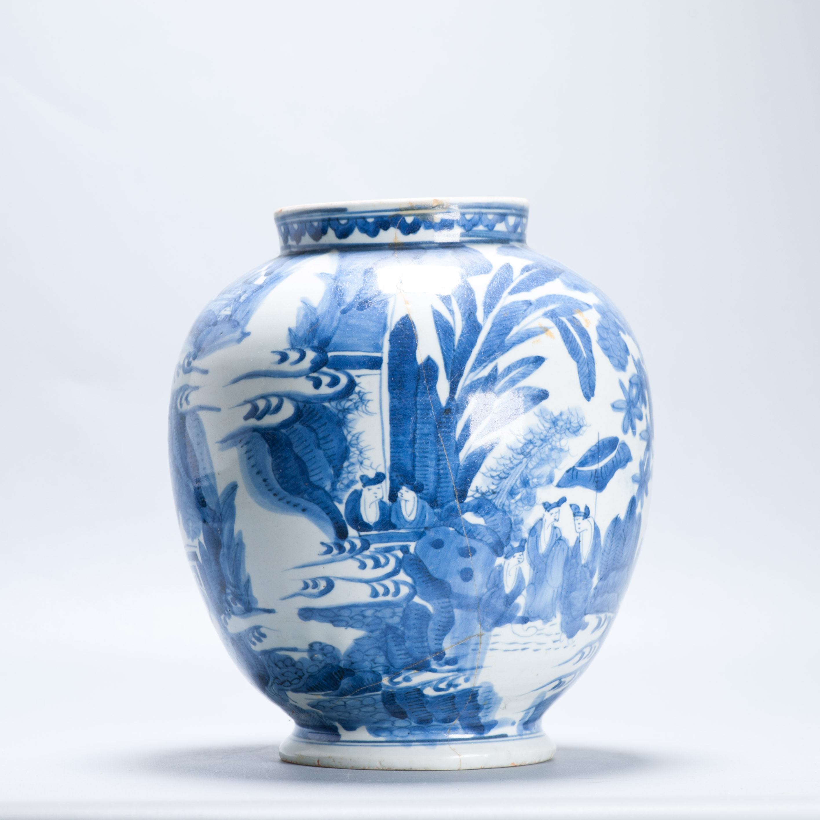 Antique Ko-Imari Edo Period 1660-1680 Century Japanese Porcelain Vase Arita - Image 10