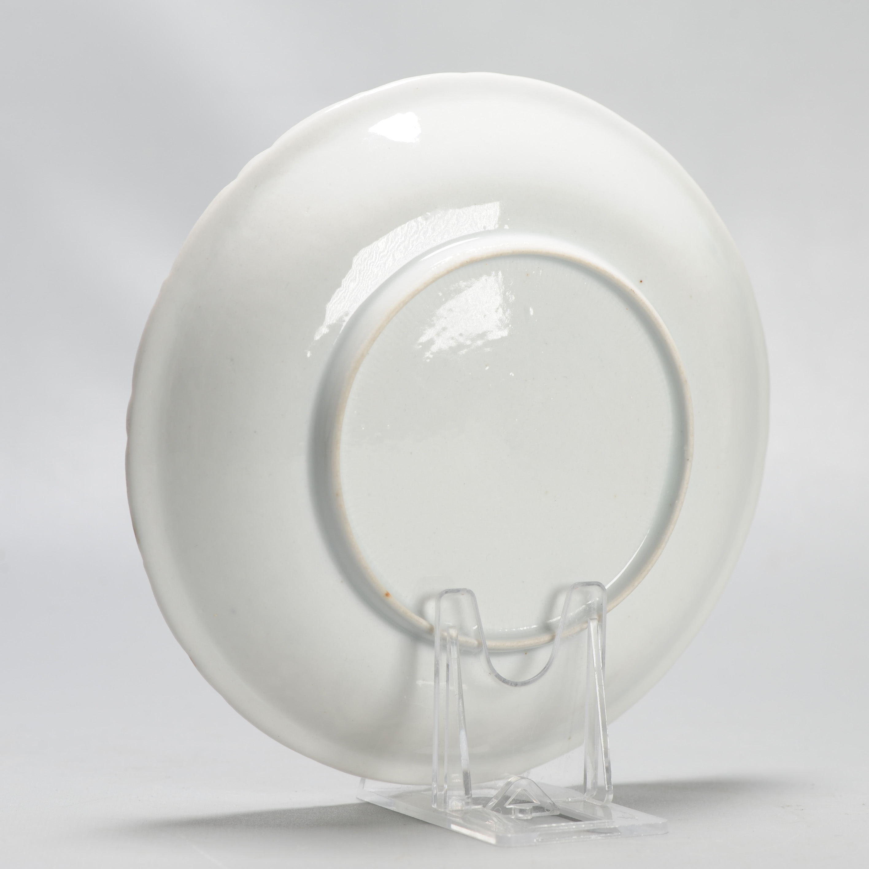 Antique Wanli Pre 1600 Ming Chinese Porcelain Kraak Dish with Relief - Image 9