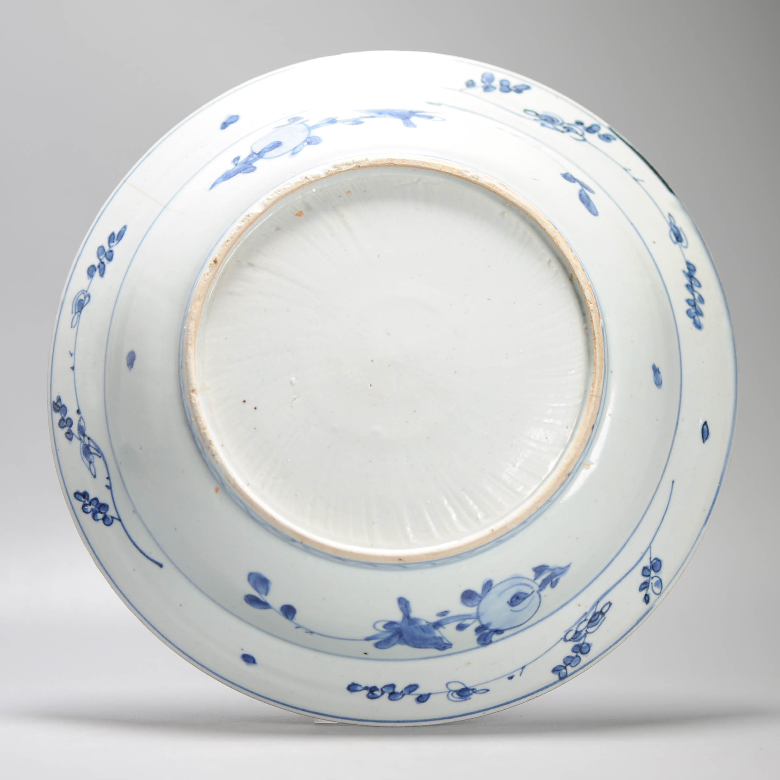 Large Antique Chinese Porcelain 16th century Jiajing Period plate China Ming - Image 5