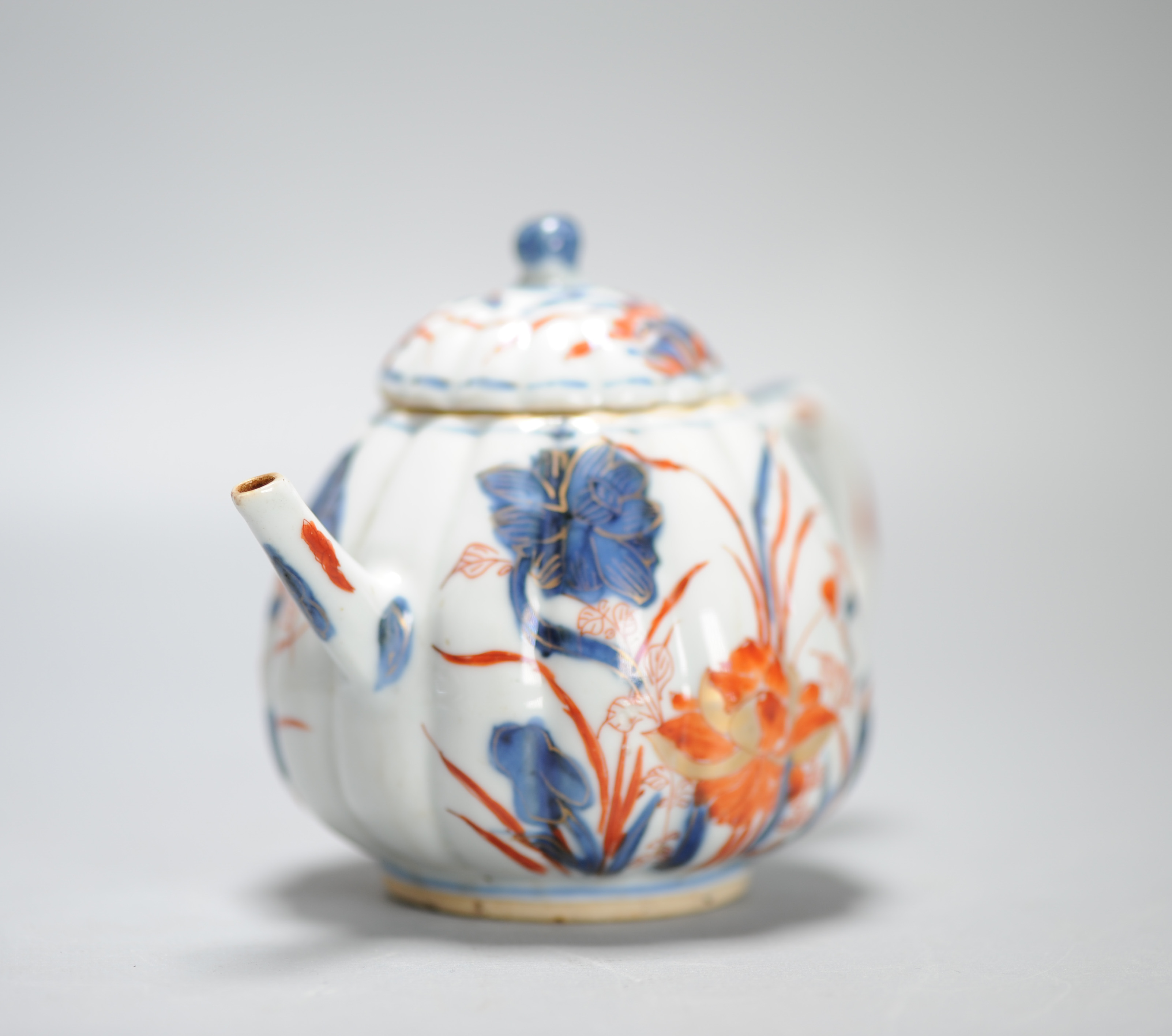 Antique Kangxi Period Ca 1700 Chinese Porcelain Tea pot Imari China Flower - Image 3