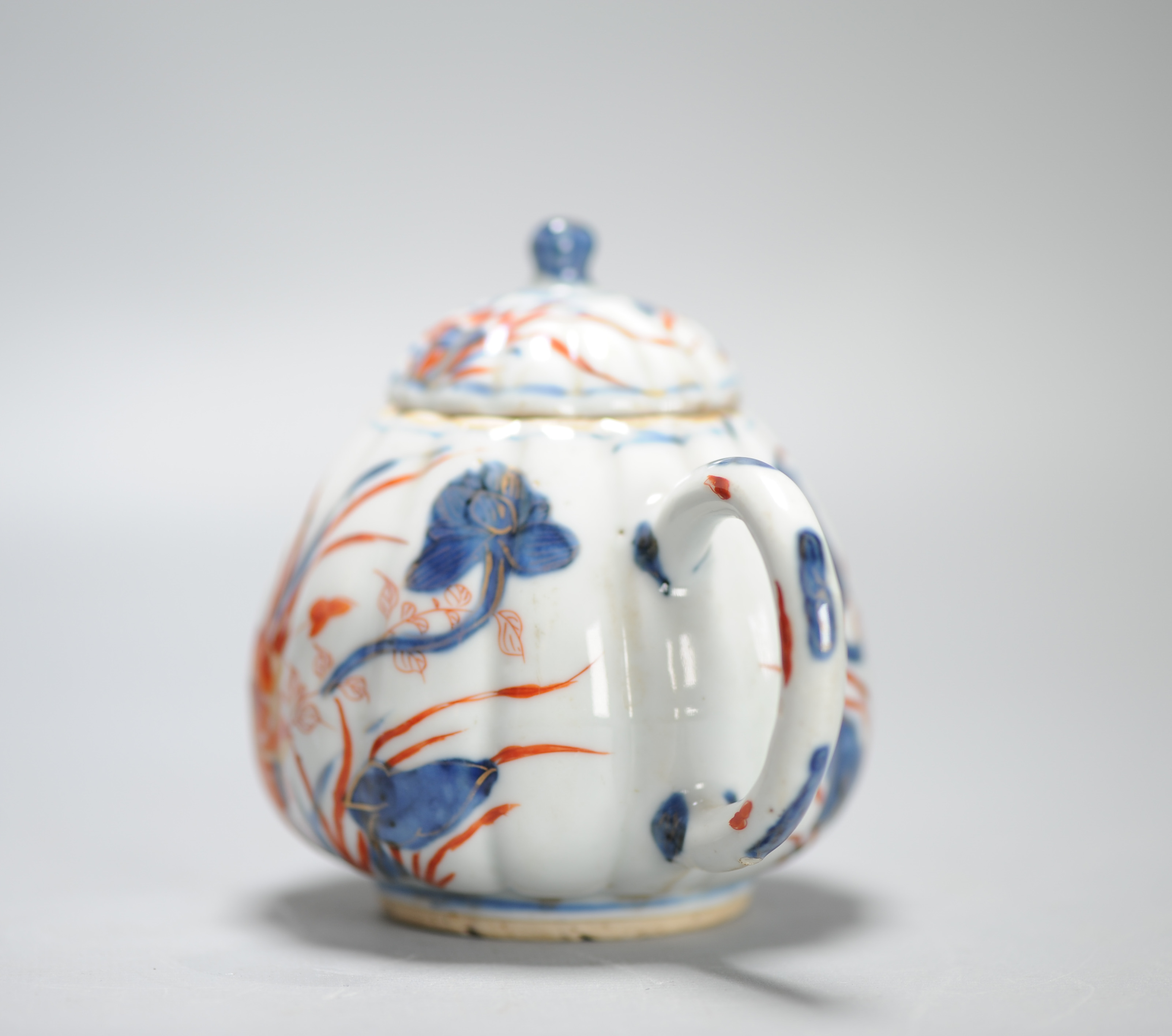 Antique Kangxi Period Ca 1700 Chinese Porcelain Tea pot Imari China Flower - Image 11