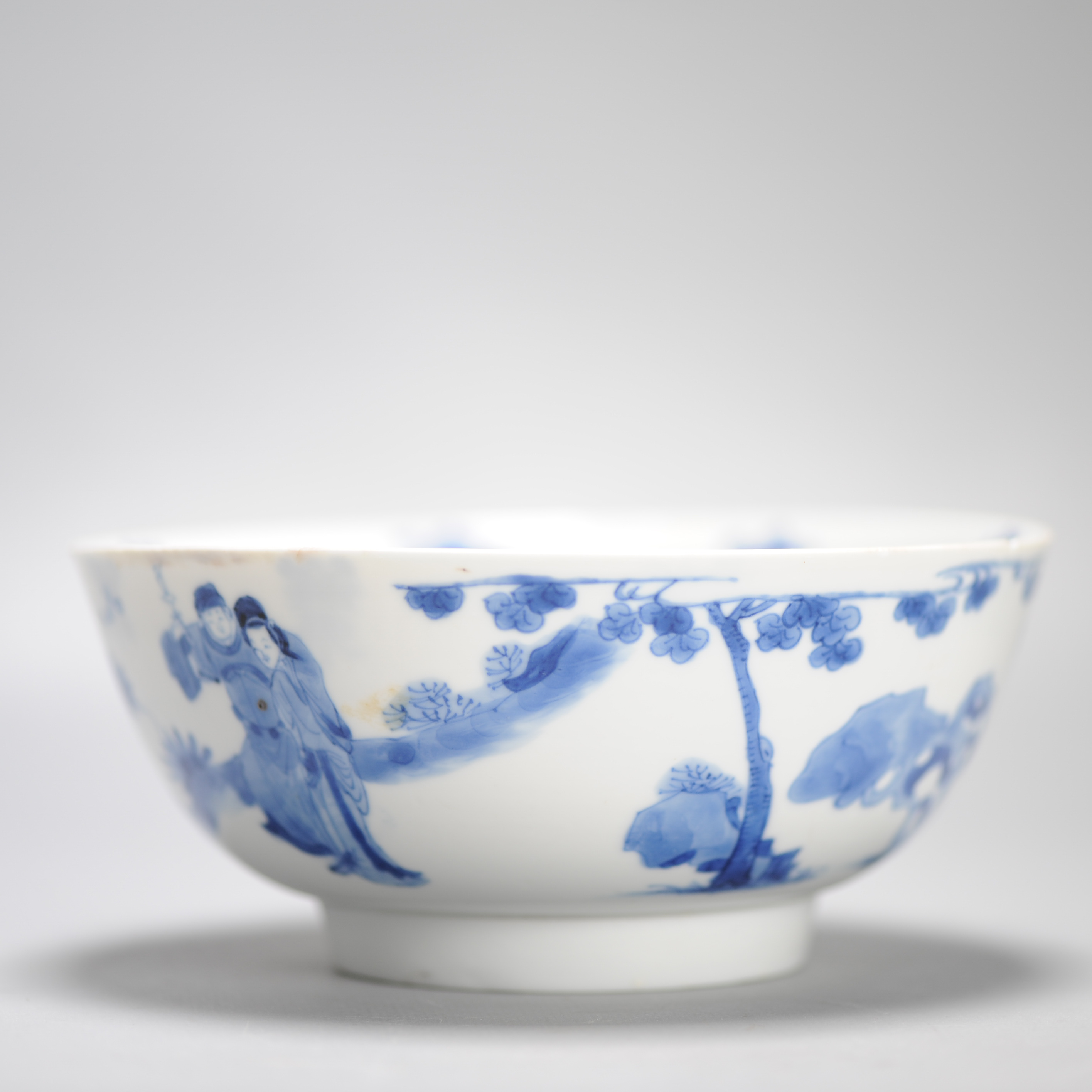 Kangxi period Chinese porcelain Bowl Figures Flowers Objects Chenghua Mark - Image 18
