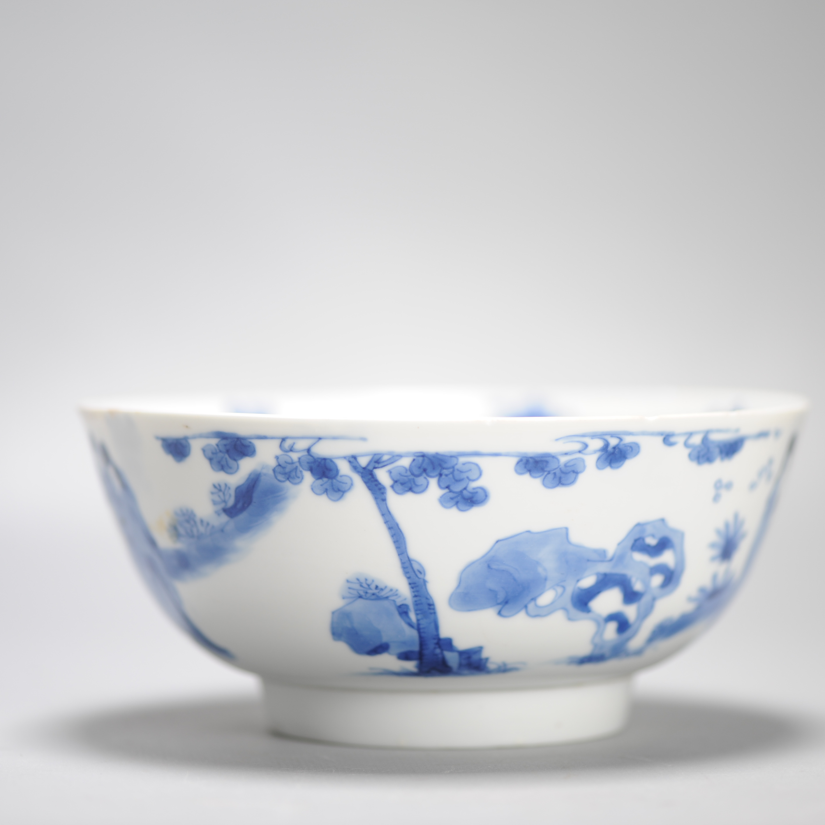 Kangxi period Chinese porcelain Bowl Figures Flowers Objects Chenghua Mark - Image 17