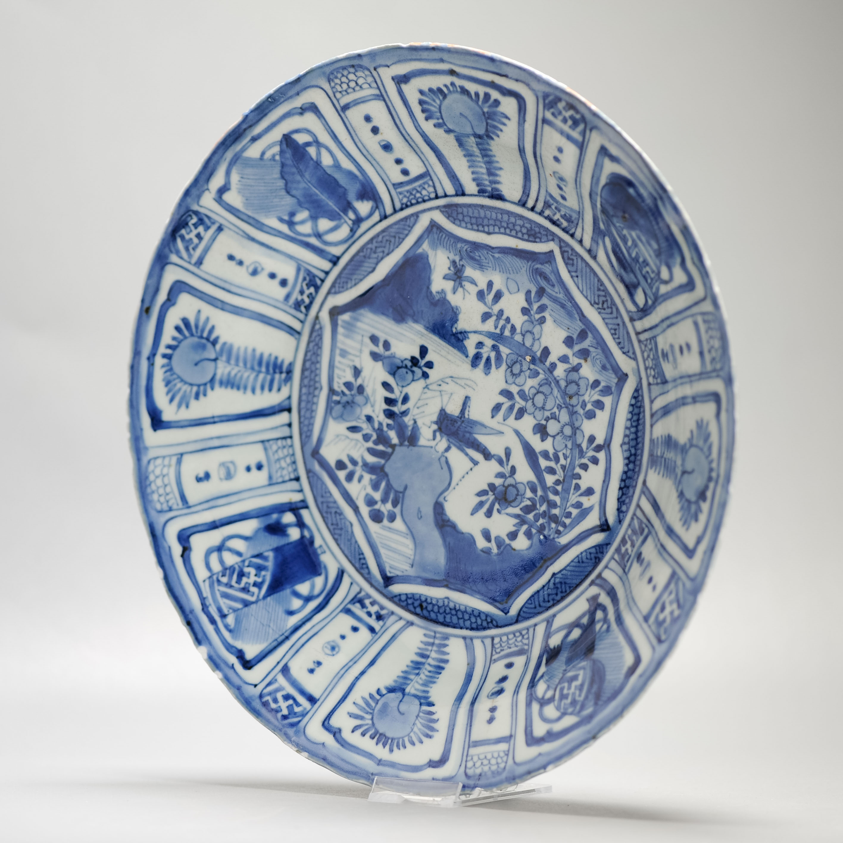 29CM Wanli Antique Ming Period Chinese Porcelain Kraak Plate Grasshopper China - Image 12
