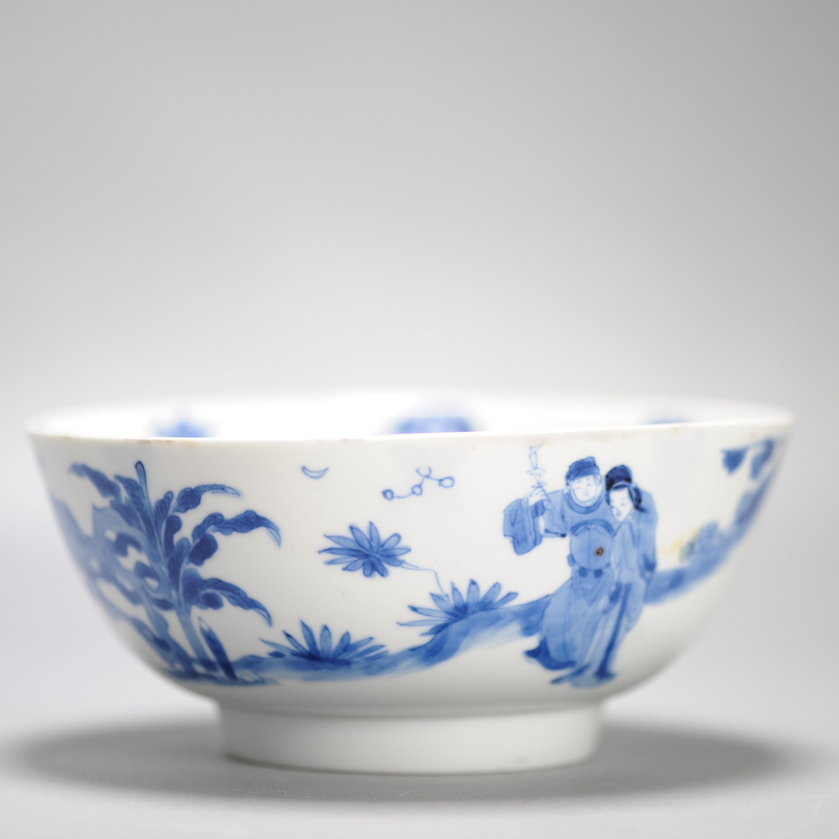 Kangxi period Chinese porcelain Bowl Figures Flowers Objects Chenghua Mark - Image 20