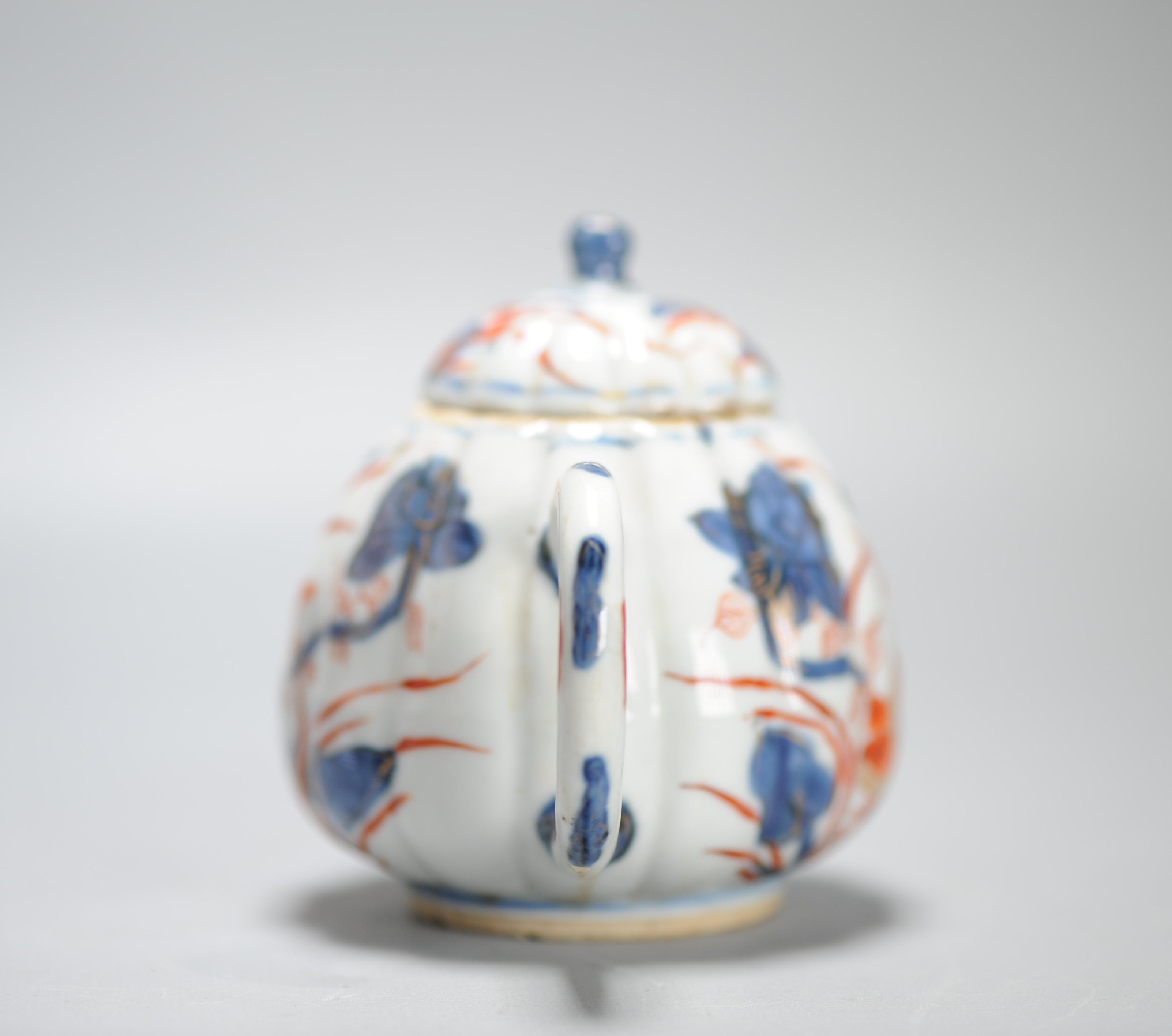 Antique Kangxi Period Ca 1700 Chinese Porcelain Tea pot Imari China Flower - Image 10