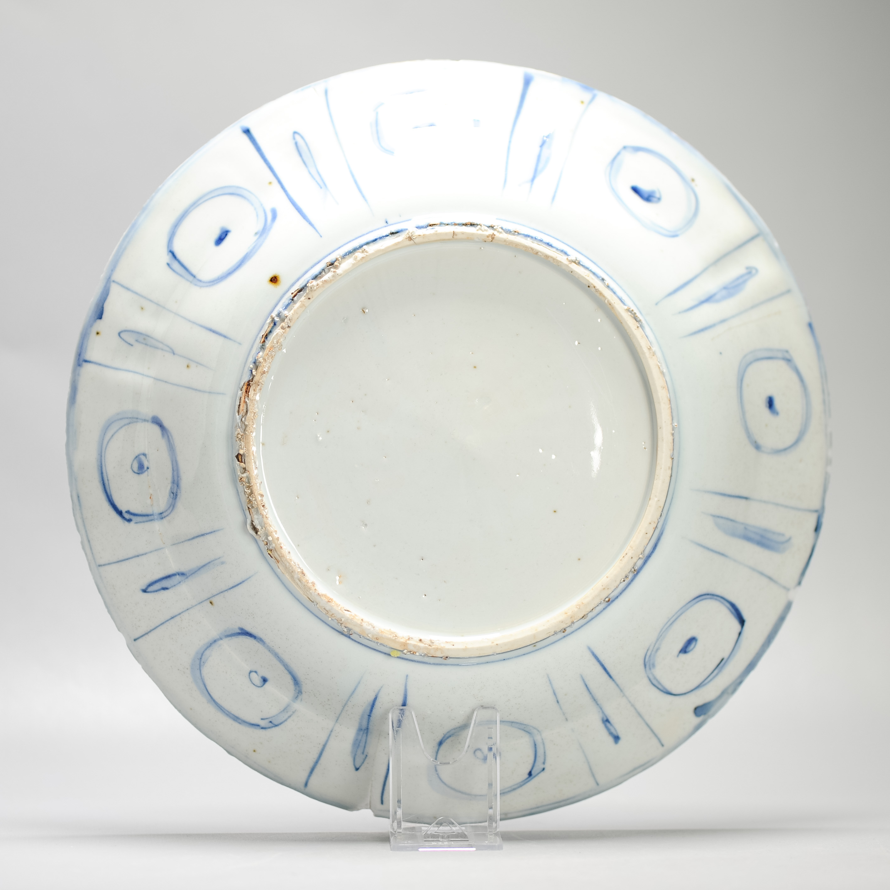 29CM Wanli Antique Ming Period Chinese Porcelain Kraak Plate Grasshopper China - Image 7