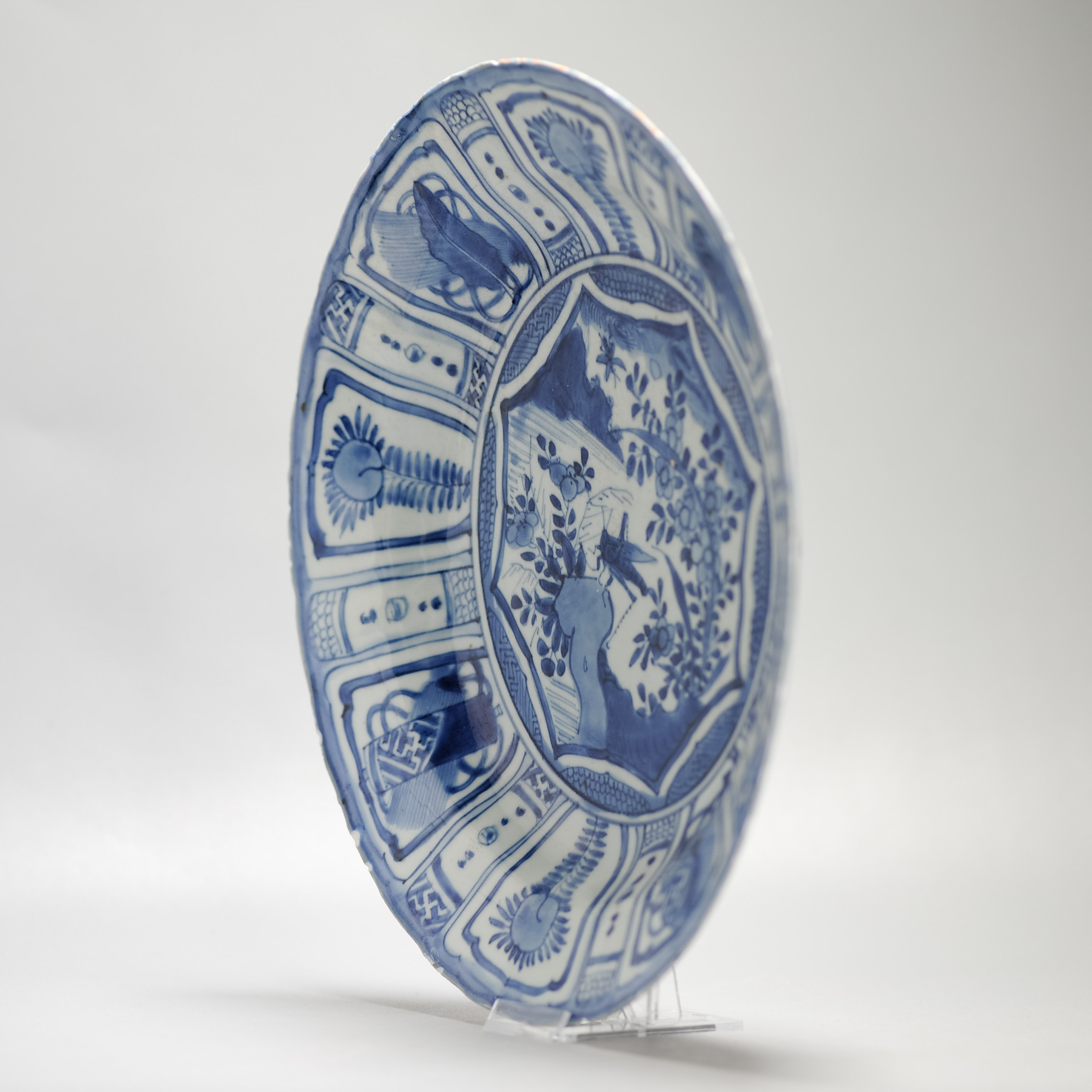 29CM Wanli Antique Ming Period Chinese Porcelain Kraak Plate Grasshopper China - Image 11