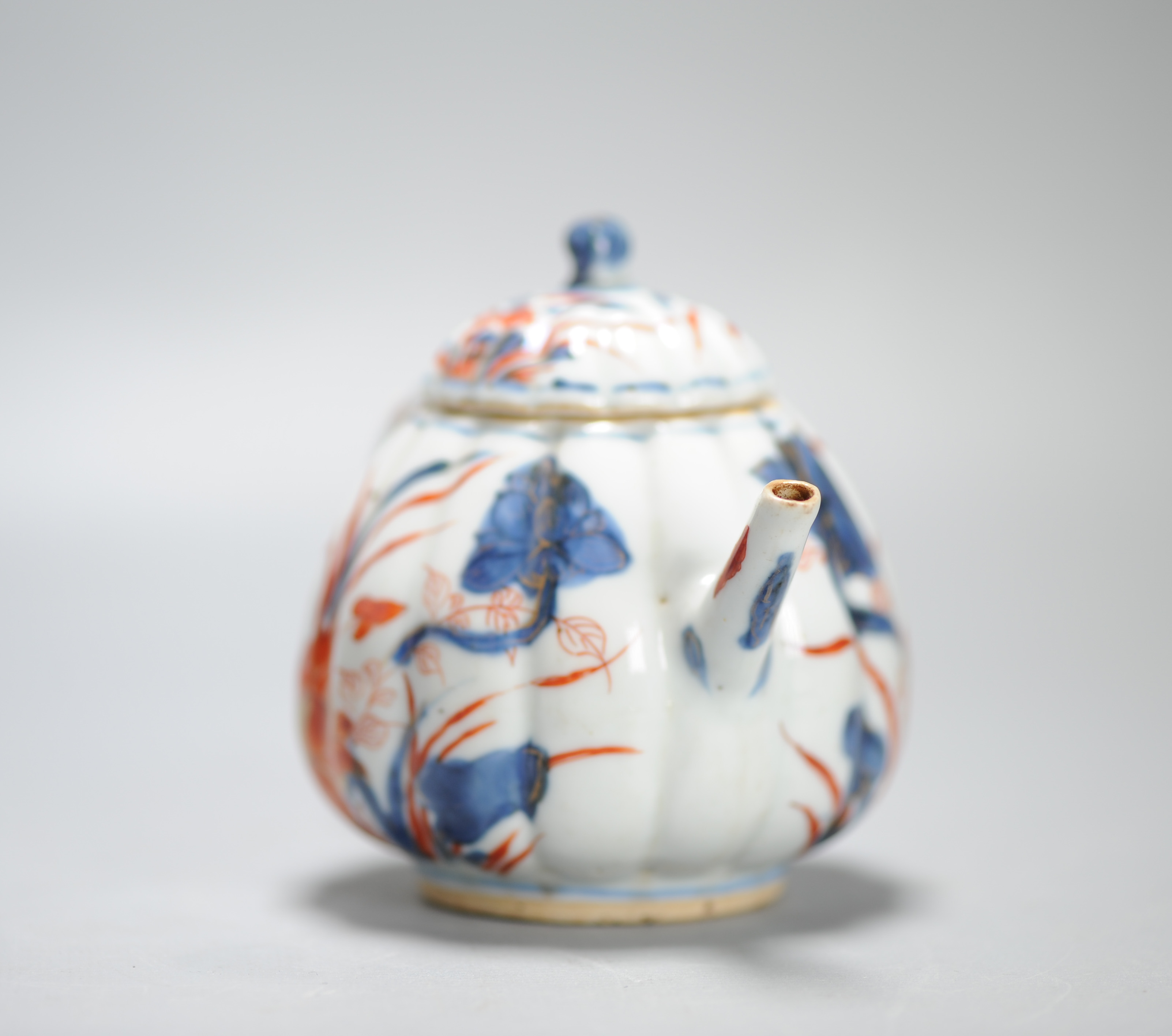 Antique Kangxi Period Ca 1700 Chinese Porcelain Tea pot Imari China Flower - Image 5