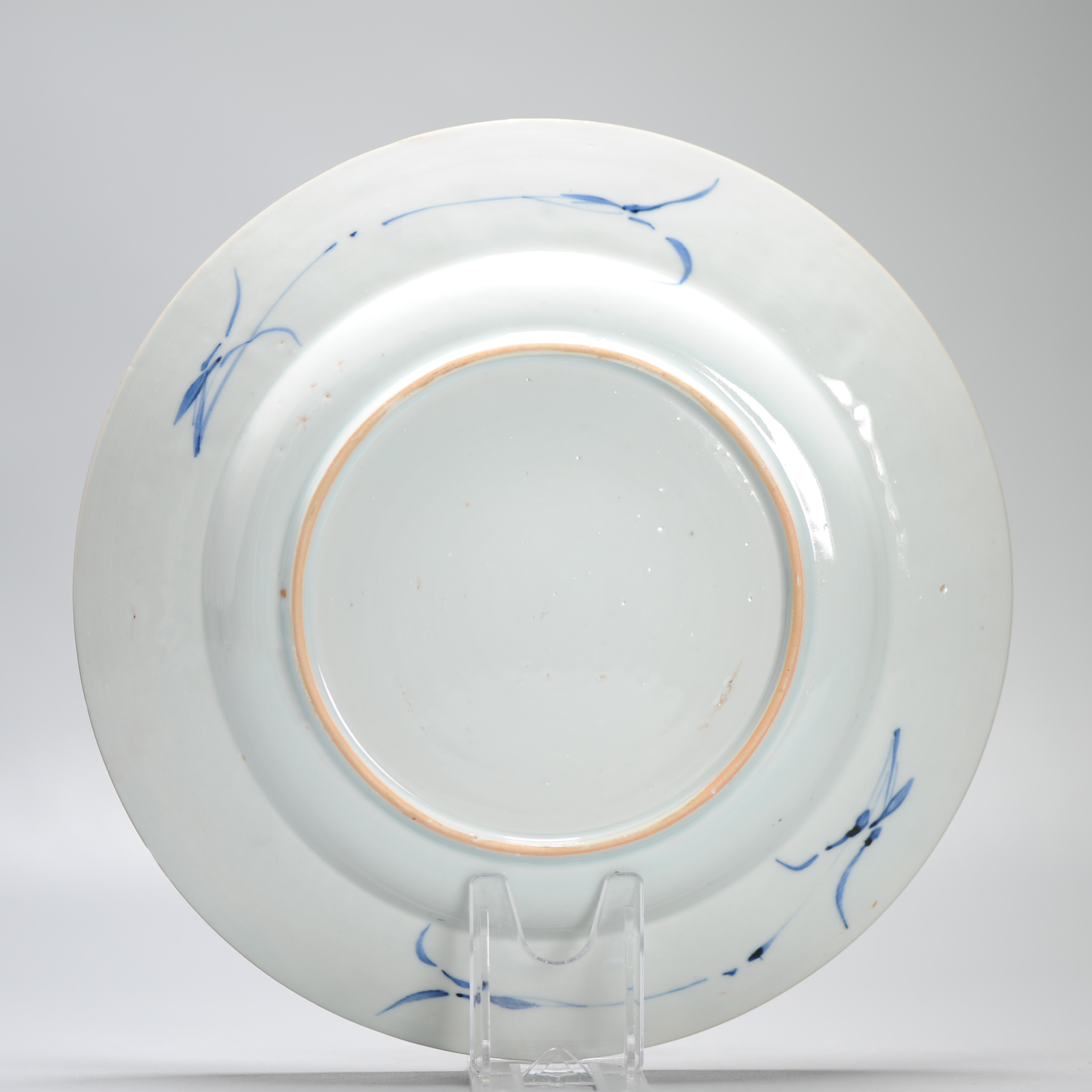 Lovely Antique 18C Imari Dish Qing Chinese Porcelain Lady on Swing Kangxi - Image 6