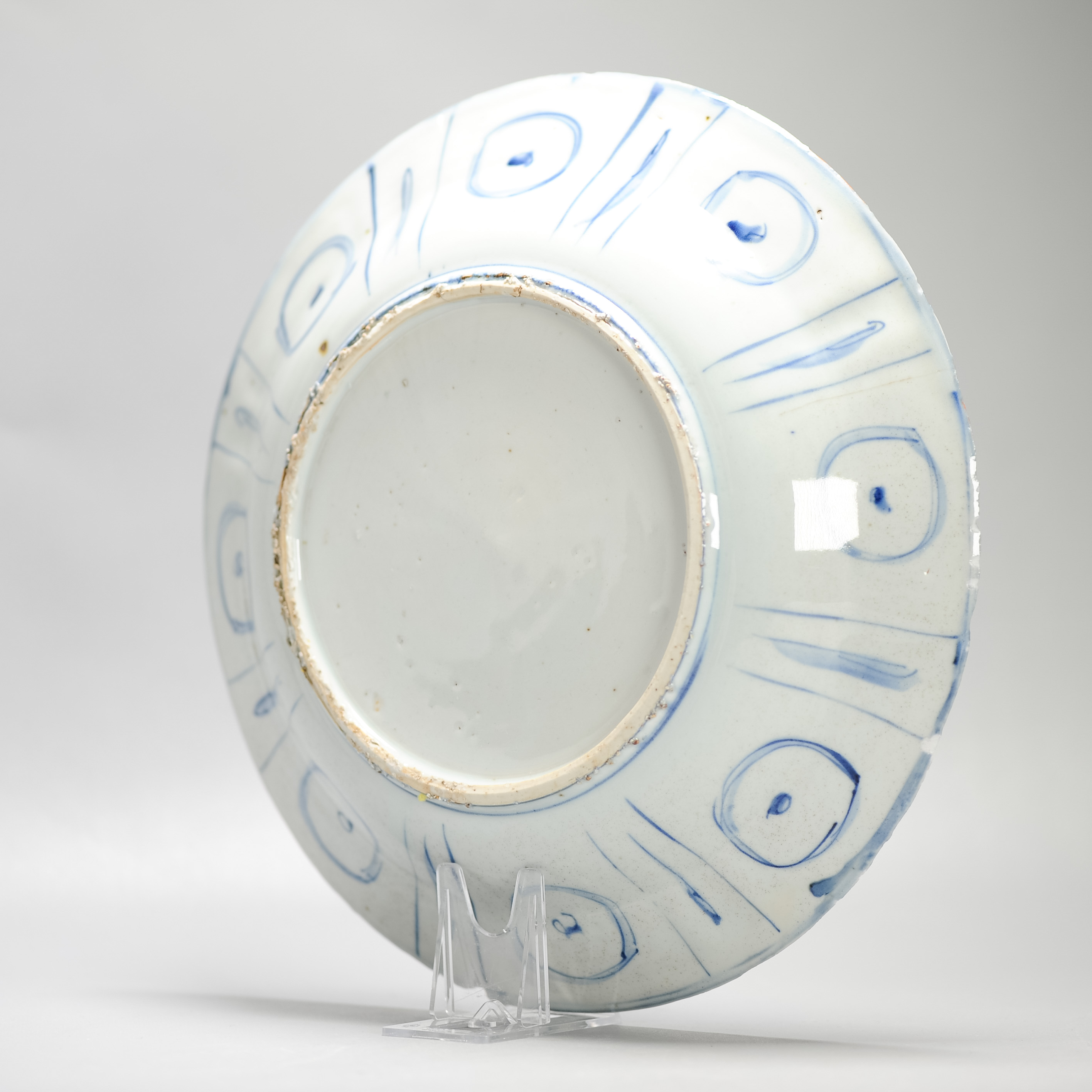 29CM Wanli Antique Ming Period Chinese Porcelain Kraak Plate Grasshopper China - Image 6