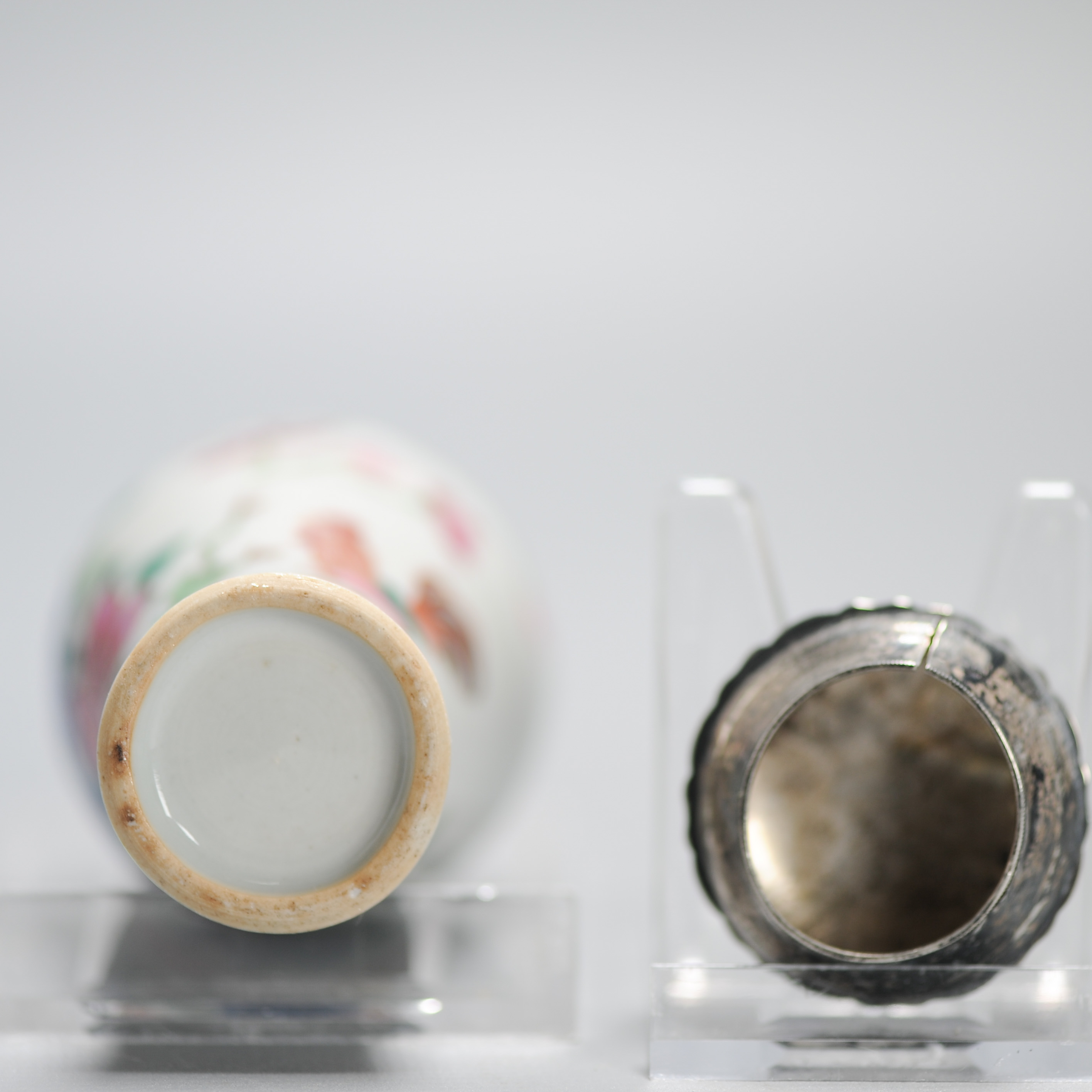 Antique Kangxi Period Antique Chinese Porcelain Tea Caddy with Roosters - 图片 11