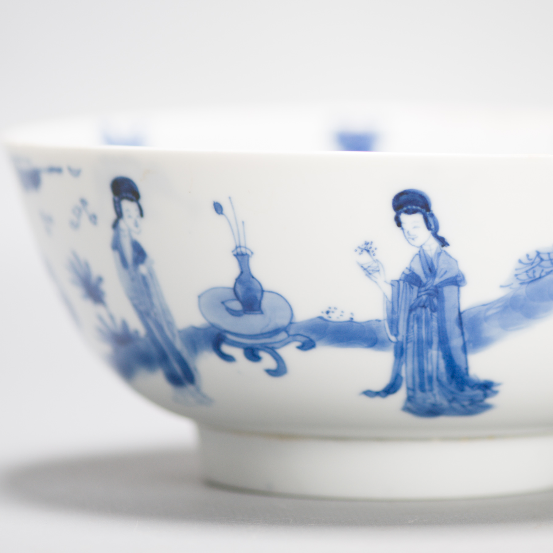 Kangxi period Chinese porcelain Bowl Figures Flowers Objects Chenghua Mark - Image 10