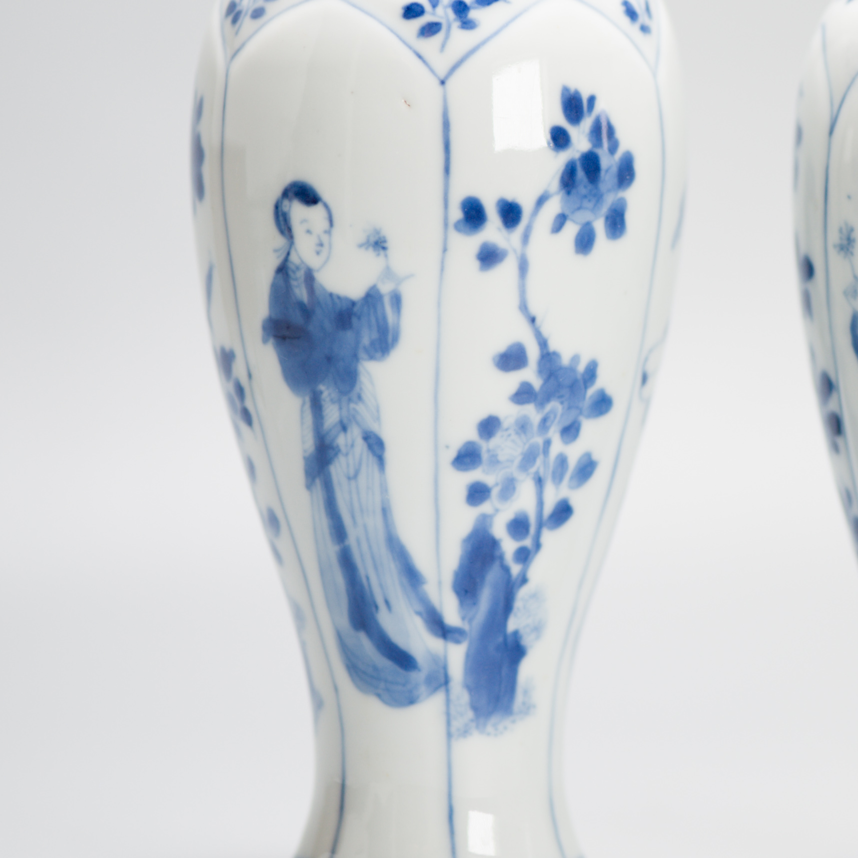 Antique Chinese Porcelain Vases With Figural Scene Kangxi Period YU Mark - Image 15