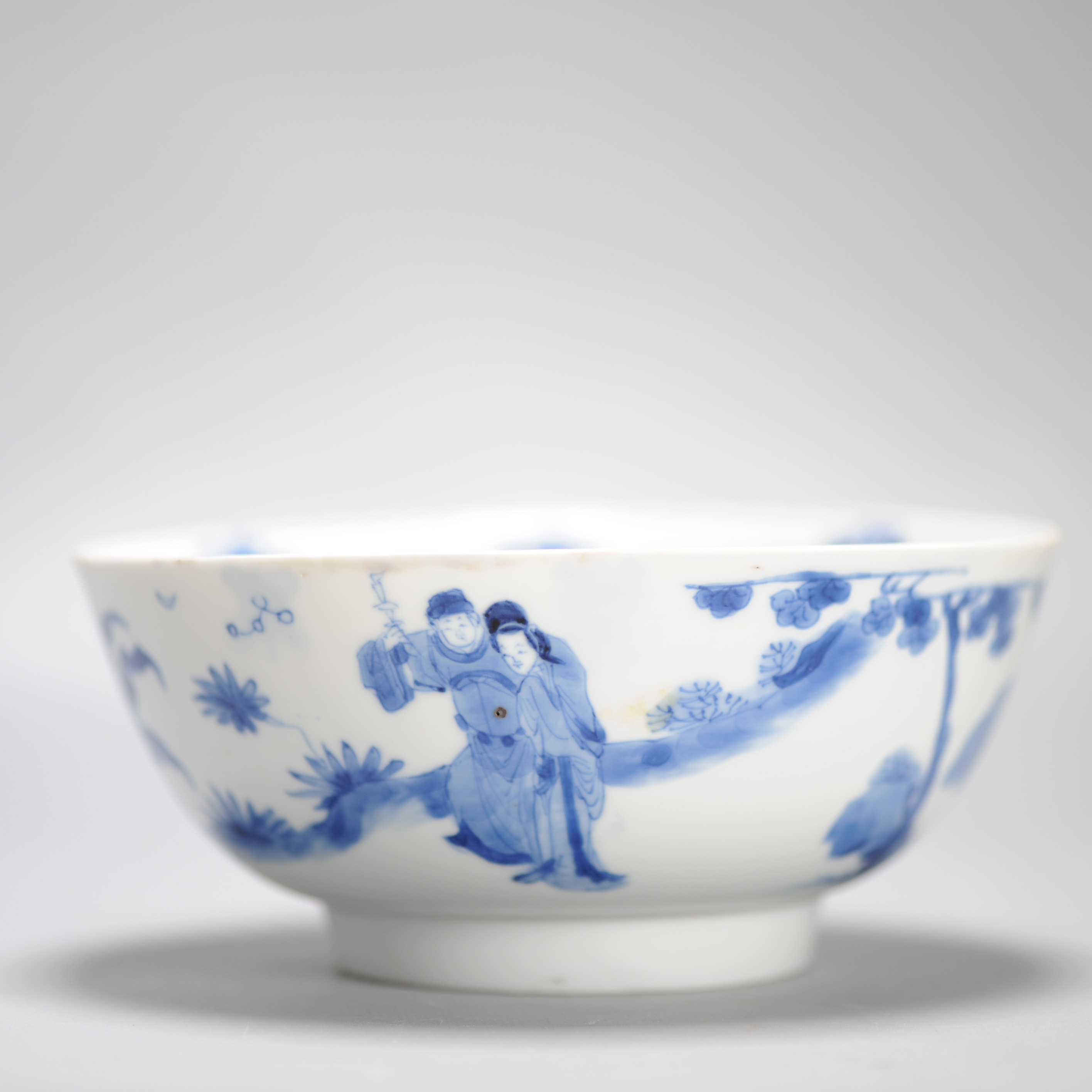 Kangxi period Chinese porcelain Bowl Figures Flowers Objects Chenghua Mark - Image 19
