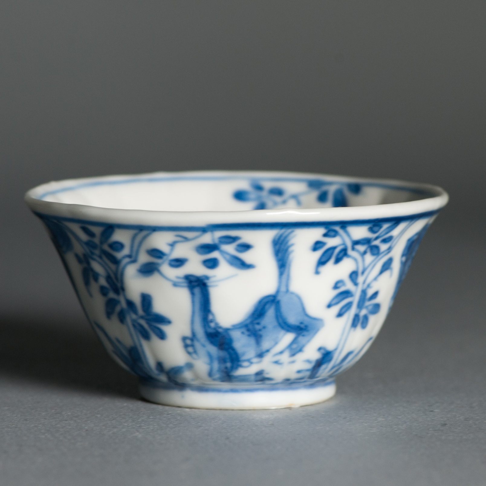 Antique Kangxi Period Chinese porcelain Tea Set Tiger and Foo Dog Marked - Image 3