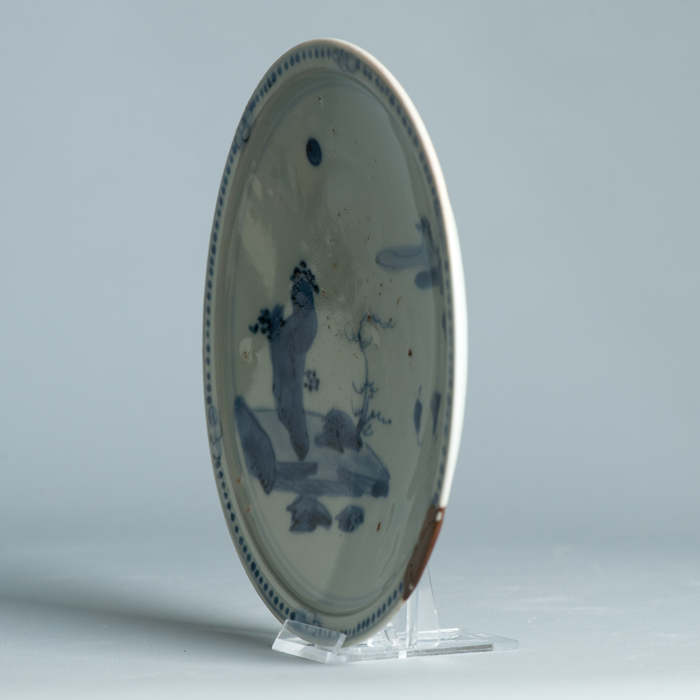 Antique Edo Very Old Japanese Shoki Imari Plate ca 1630-1650 Arita Japan Porcelain - Image 11