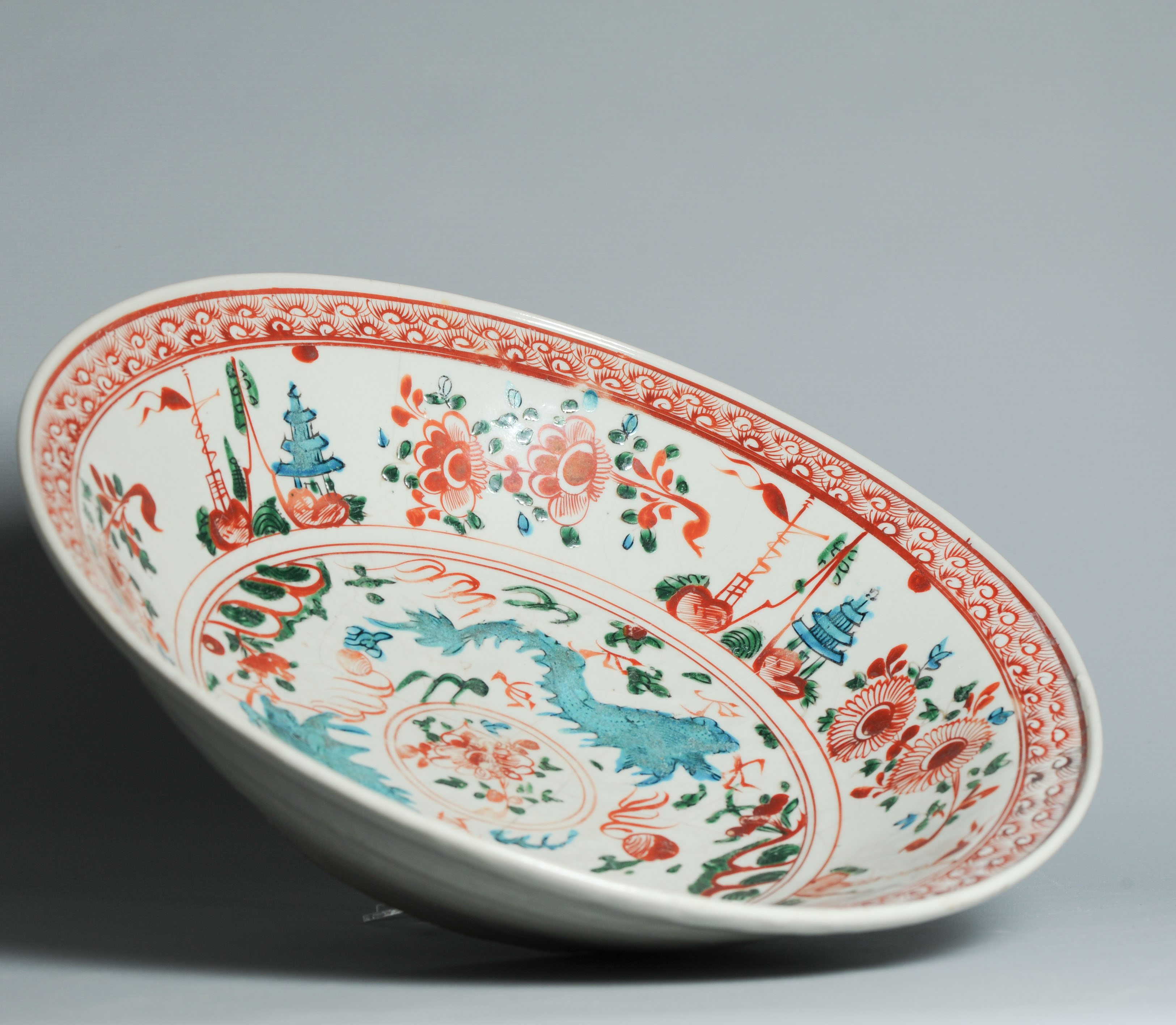 Antique Chinese 16/17C Chinese Porcelain Dish Swatow Phoenix Chinese Lion - Image 19