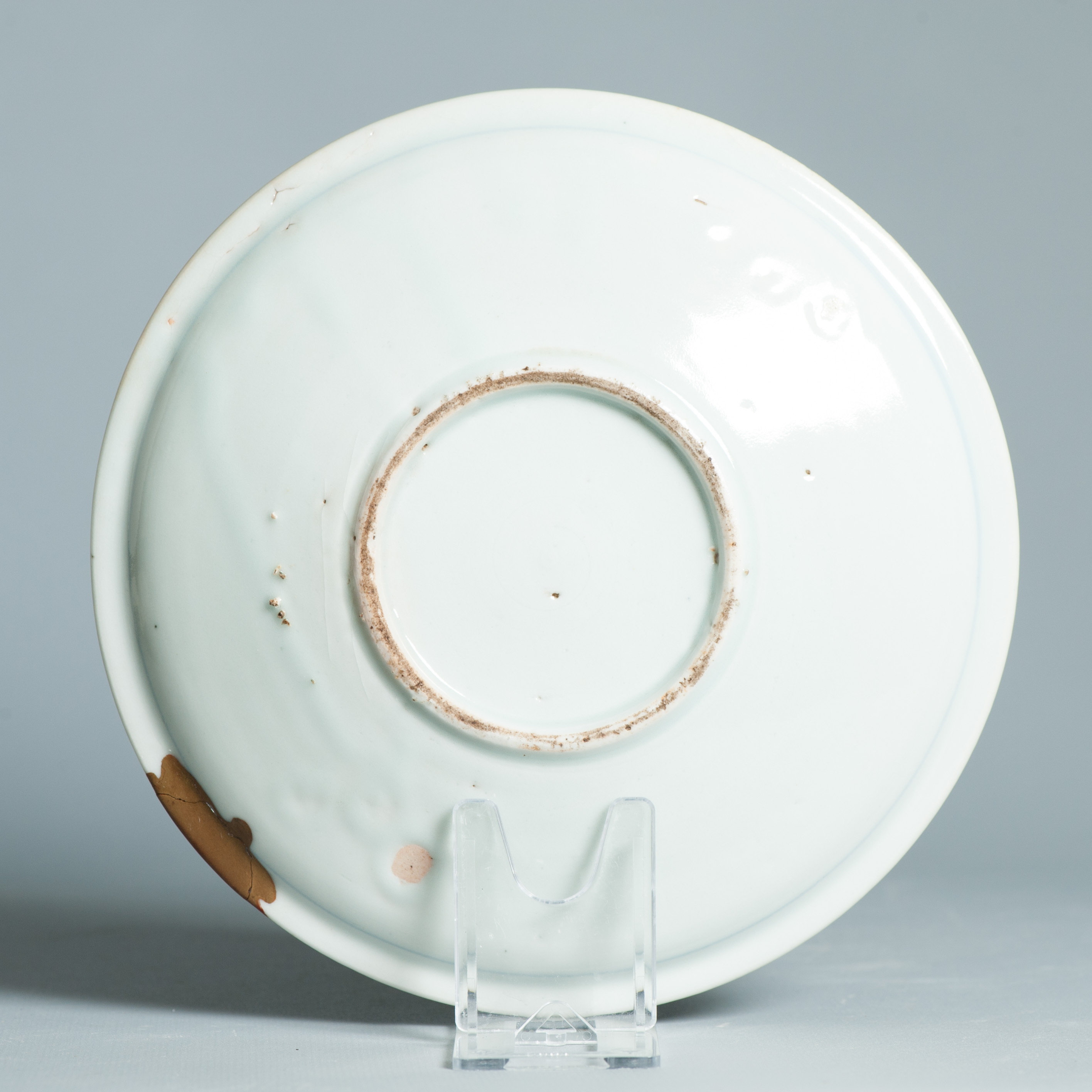 Antique Edo Very Old Japanese Shoki Imari Plate ca 1630-1650 Arita Japan Porcelain - Image 7