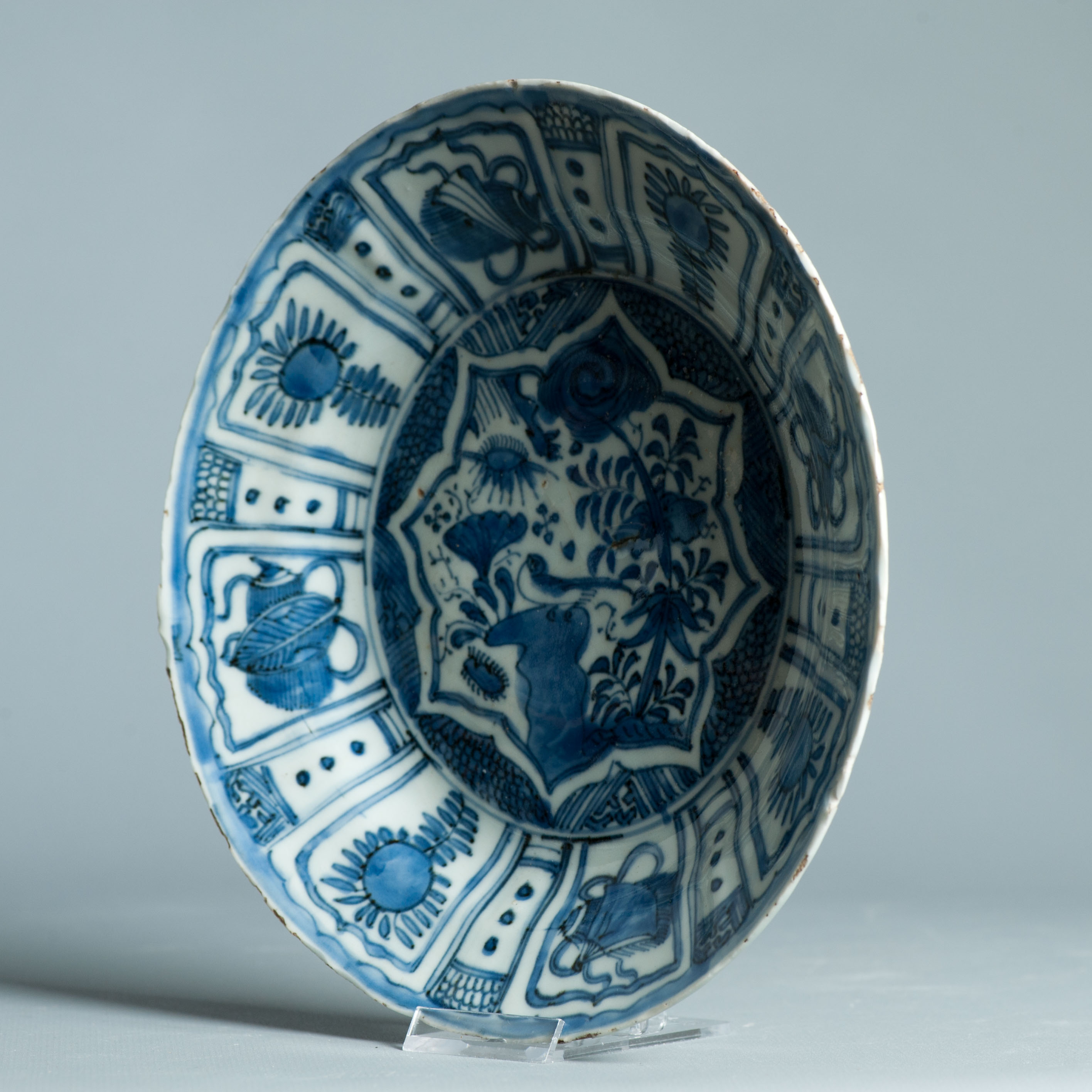 21CM Wanli Antique Ming Chinese Porcelain Kraak Landscape Scene BIRD - Image 12