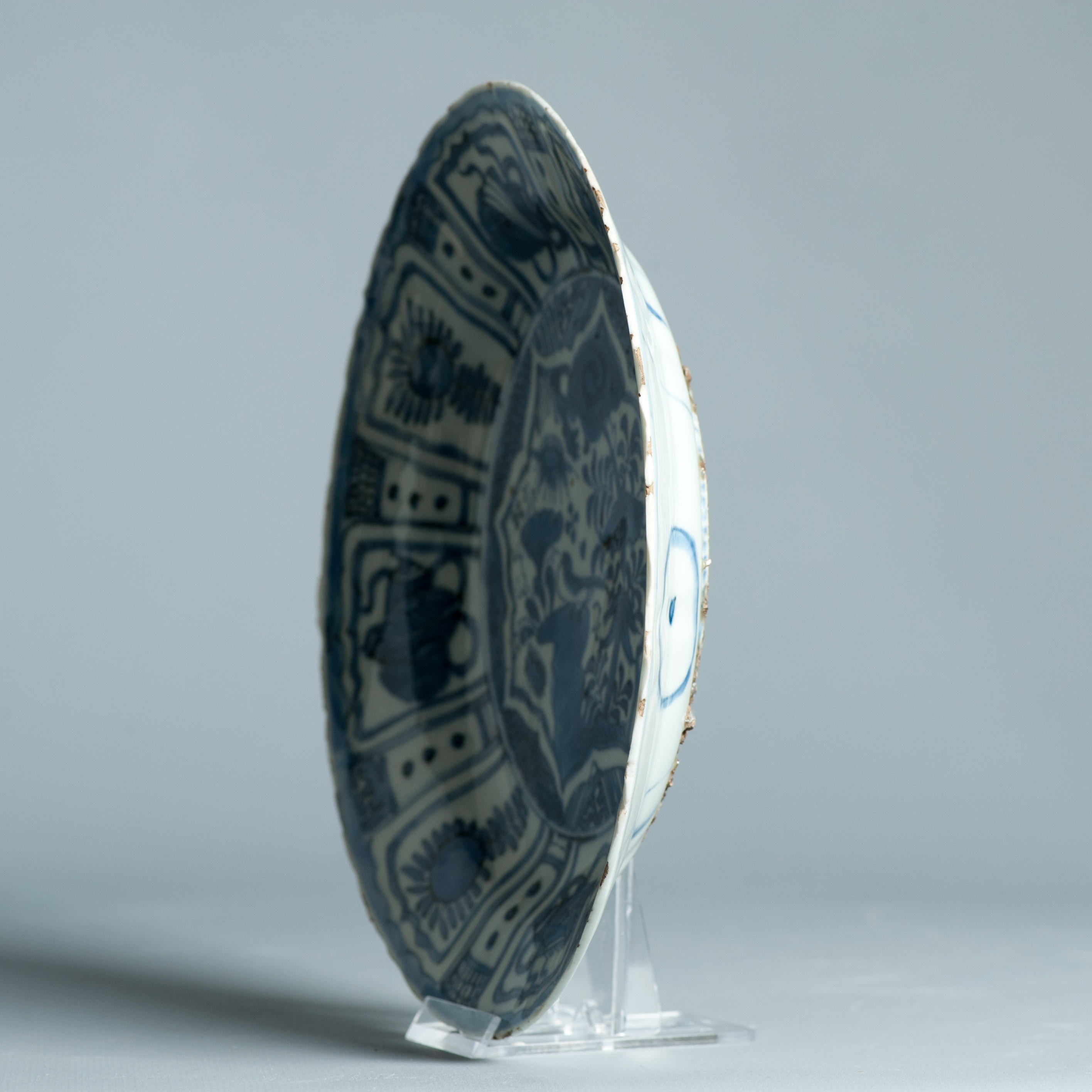 21CM Wanli Antique Ming Chinese Porcelain Kraak Landscape Scene BIRD - Image 11